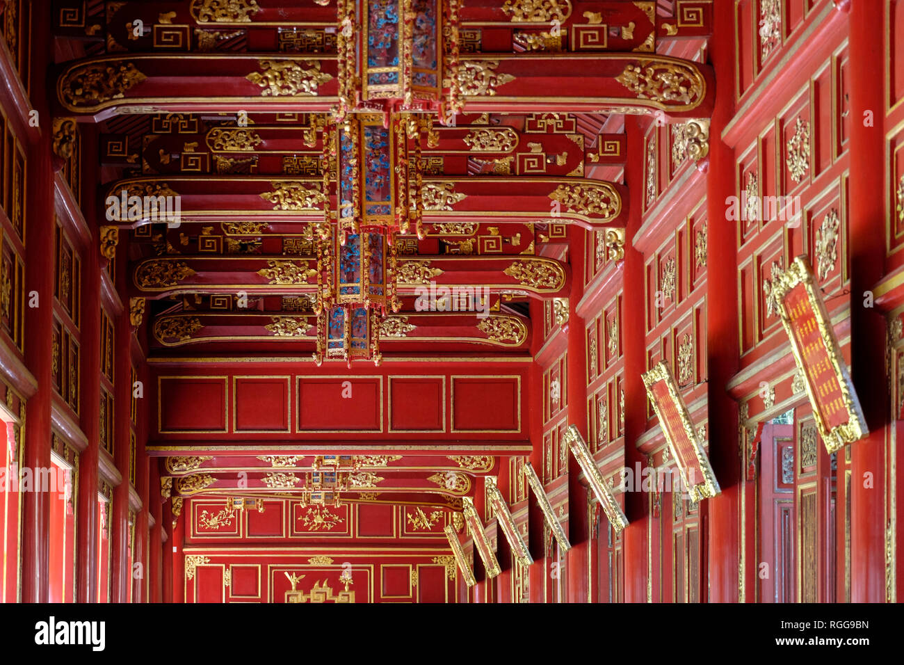 Cittadella imperiale di Hue, Vietnam Asia Foto Stock