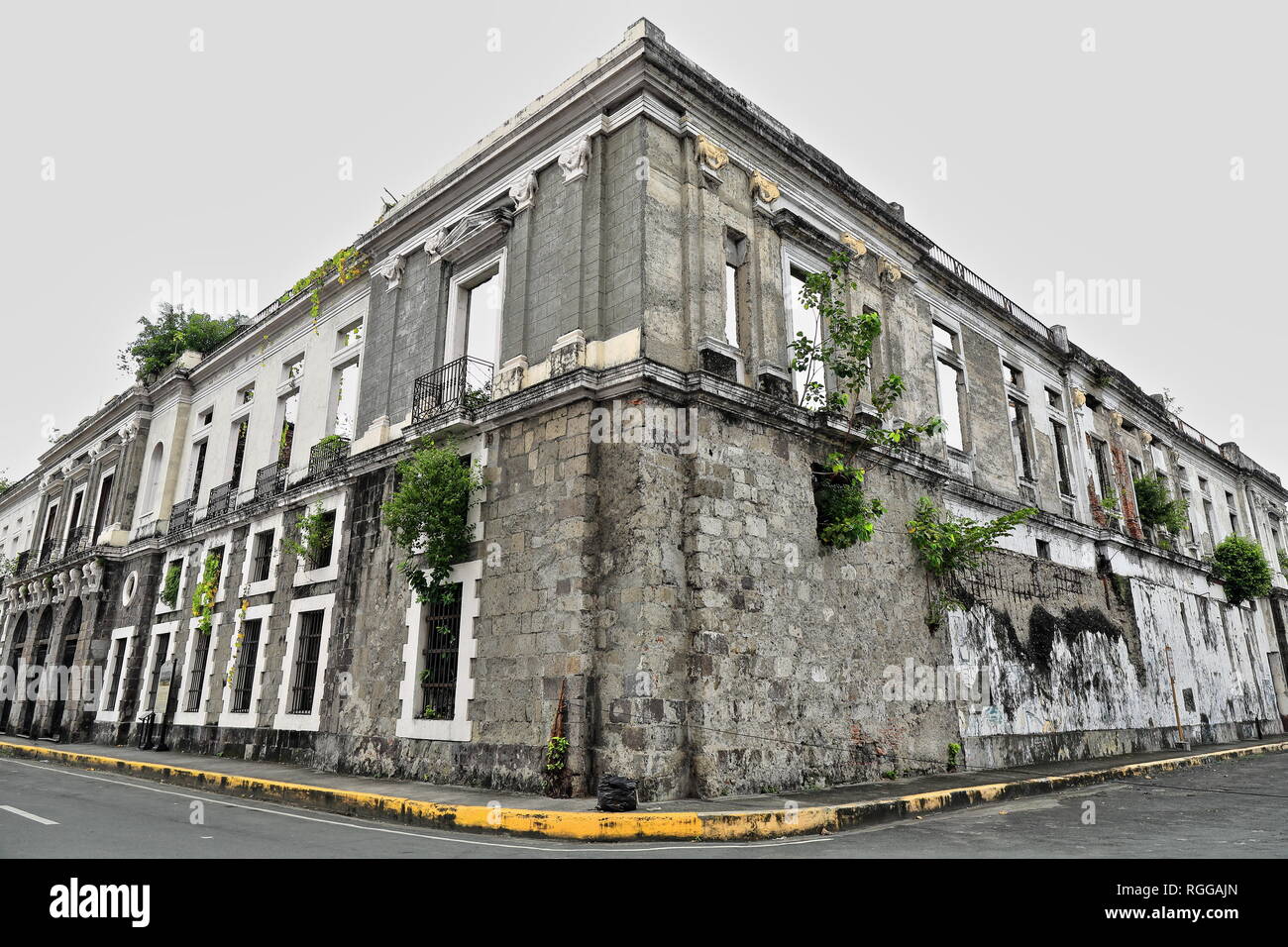 Corer della Aduana o Intendencia edificio. Intramuros-Manila-Spagna-0976 Foto Stock