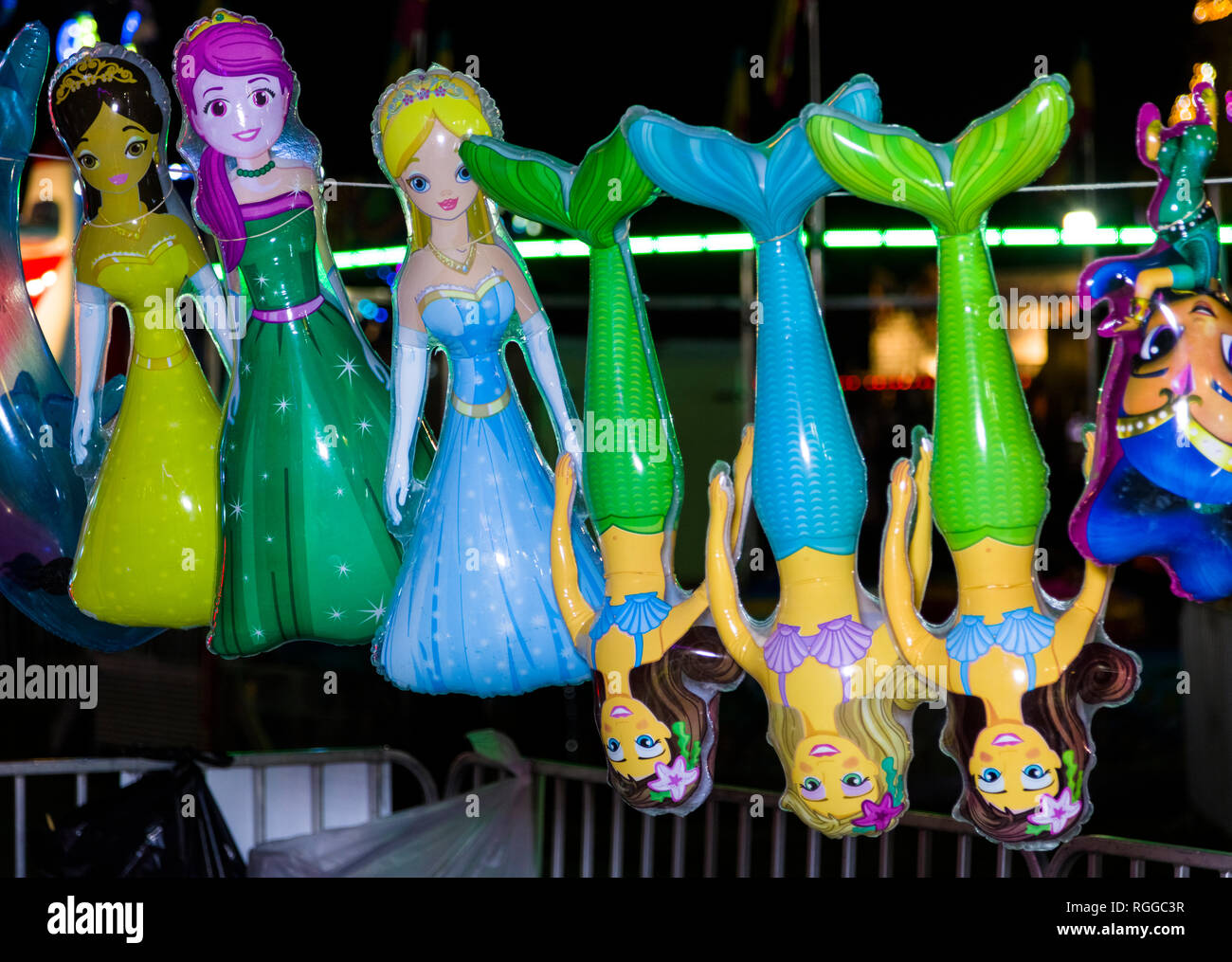 Notte al Manatee County Fair al Manatee County Fairgrounds in Palmetto Florida Foto Stock