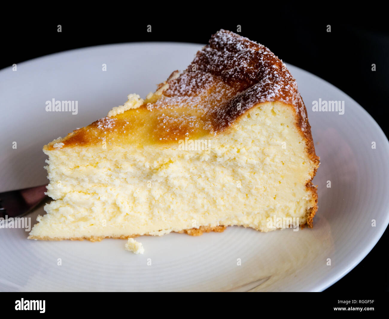 Polacco cheesecake al forno Foto Stock