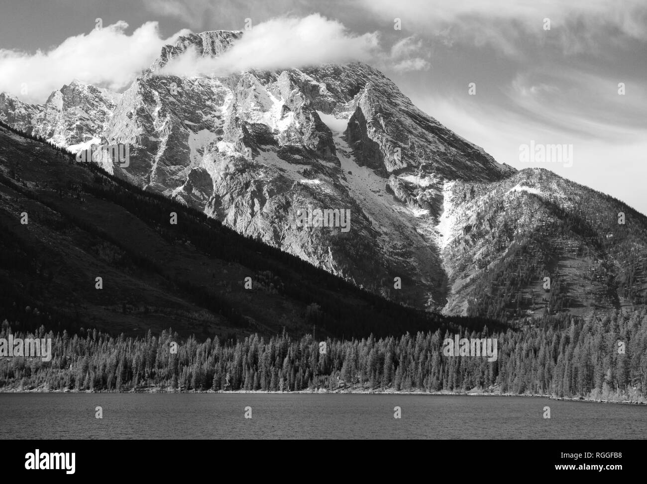 Montare Moran nel Parco Nazionale di Grand Teton Foto Stock