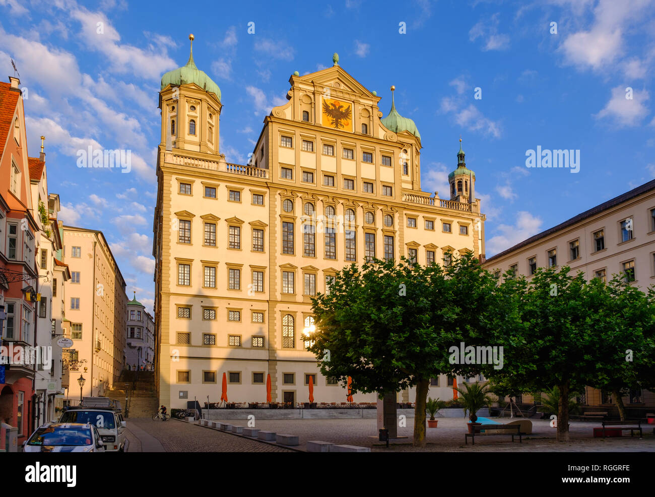 In Germania, in Baviera, Augsburg, il municipio a Elias-Holl-Square Foto Stock