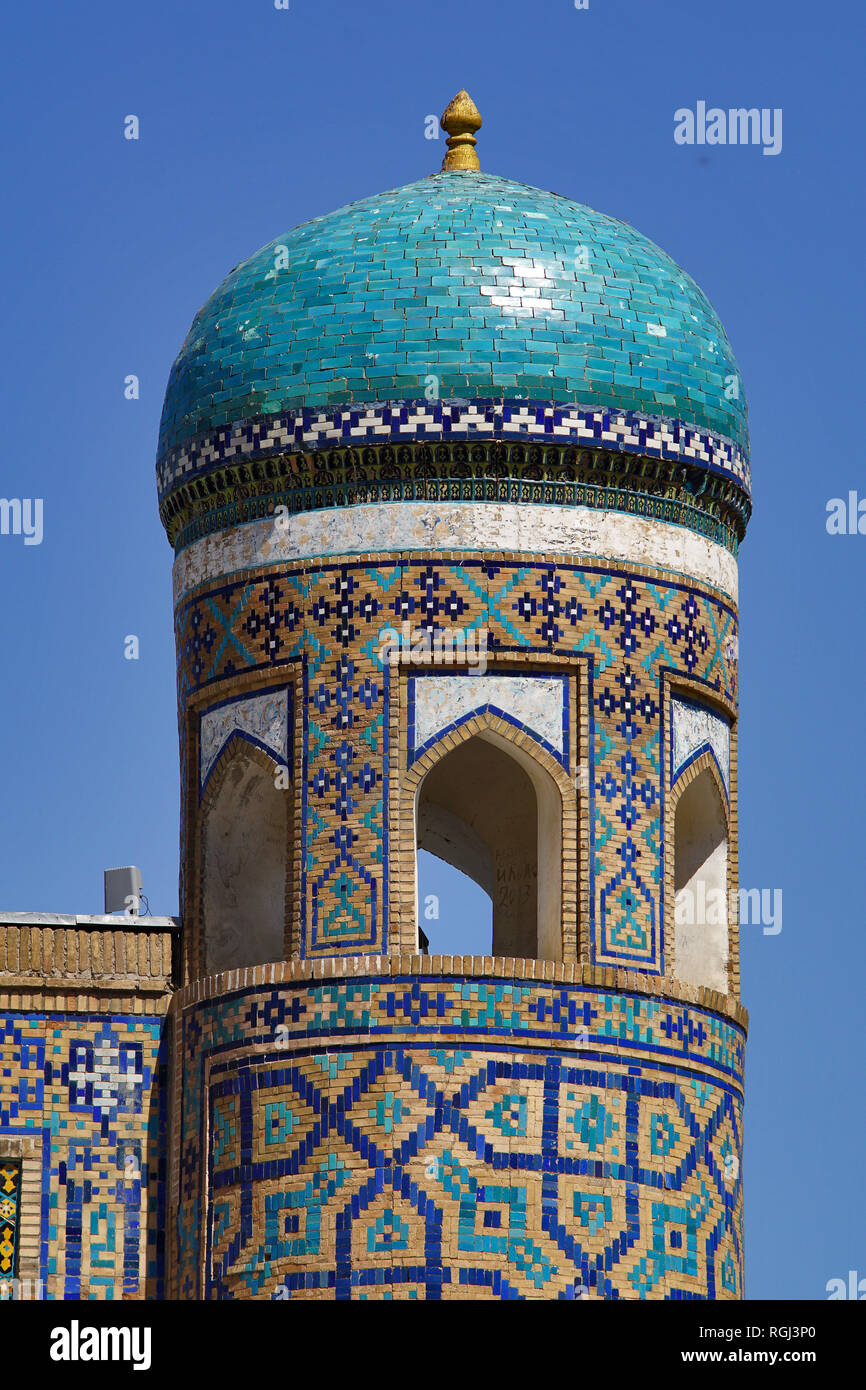 Cupola ornamentali Registan Square a Samarcanda, Uzbekistan Foto Stock