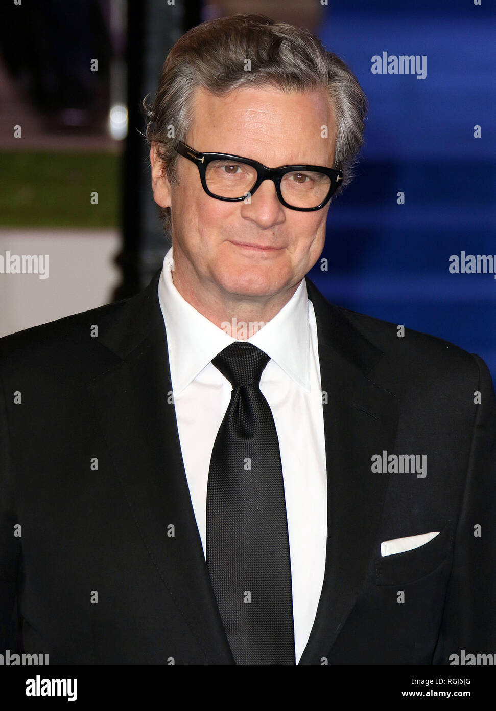 Dic 12, 2018 - Colin Firth frequentando Mary Poppins ritorna Premiere europeo, Royal Albert Hall di Londra, Regno Unito Foto Stock
