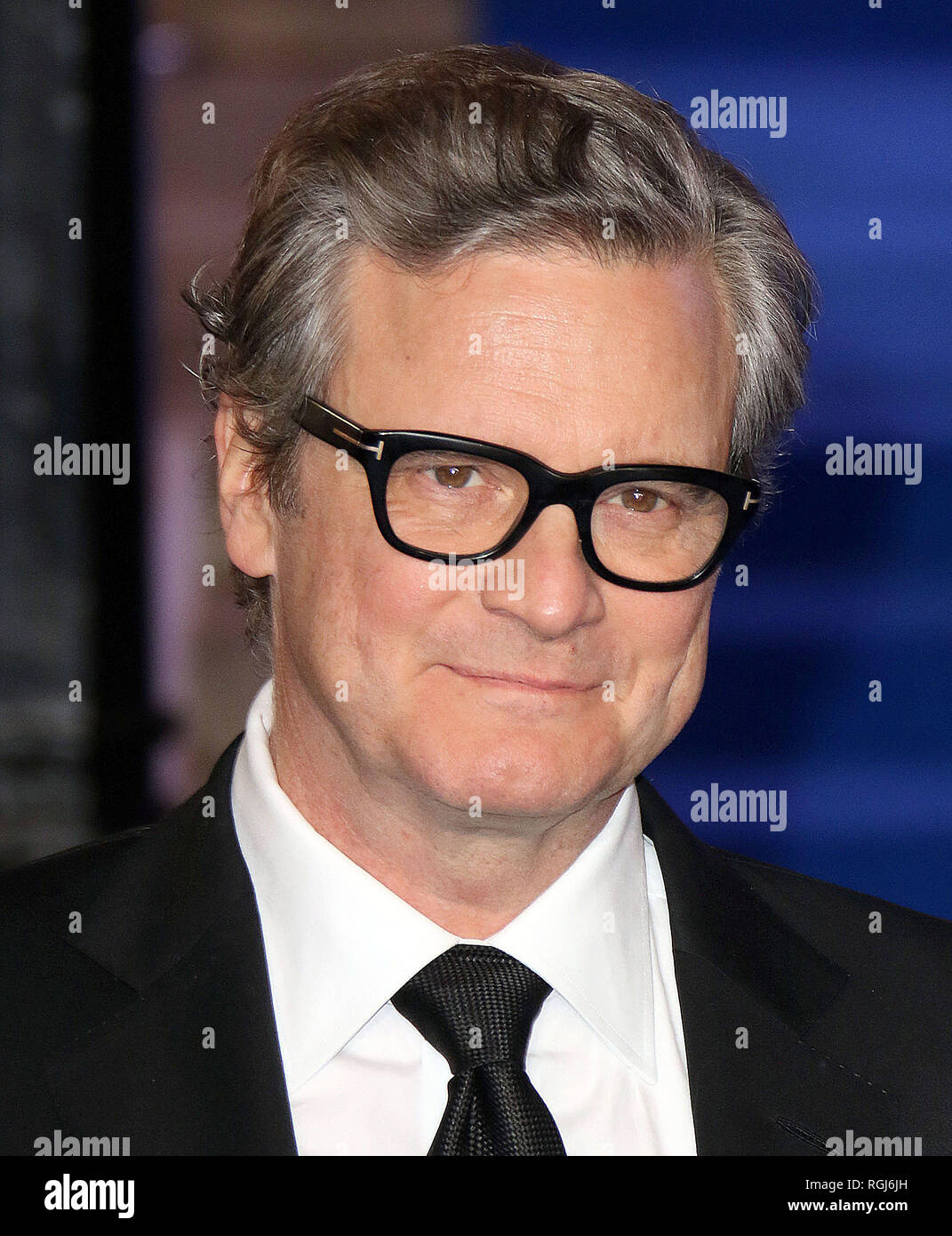 Dic 12, 2018 - Colin Firth frequentando Mary Poppins ritorna Premiere europeo, Royal Albert Hall di Londra, Regno Unito Foto Stock