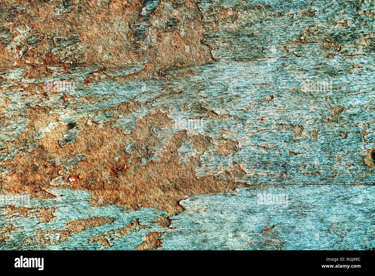 Indossato il legno compensato texture di superficie come sfondo grunge Foto Stock