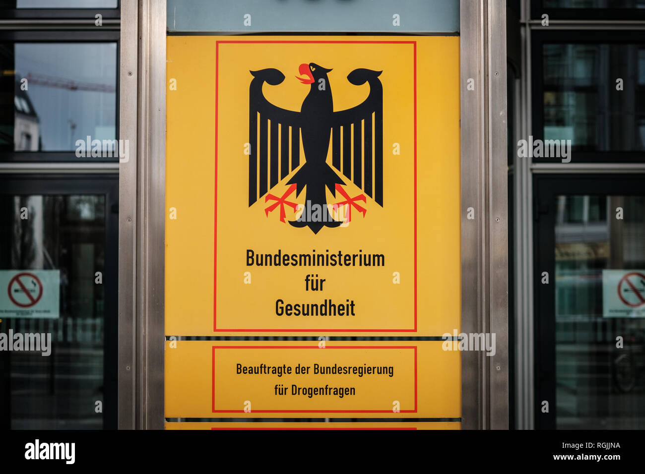 Berlino, Germania - Gennaio 2019 : Ministero federale tedesco della Salute ( Bundesministerium fuer Gesundheit) di Berlino, Germania. Foto Stock