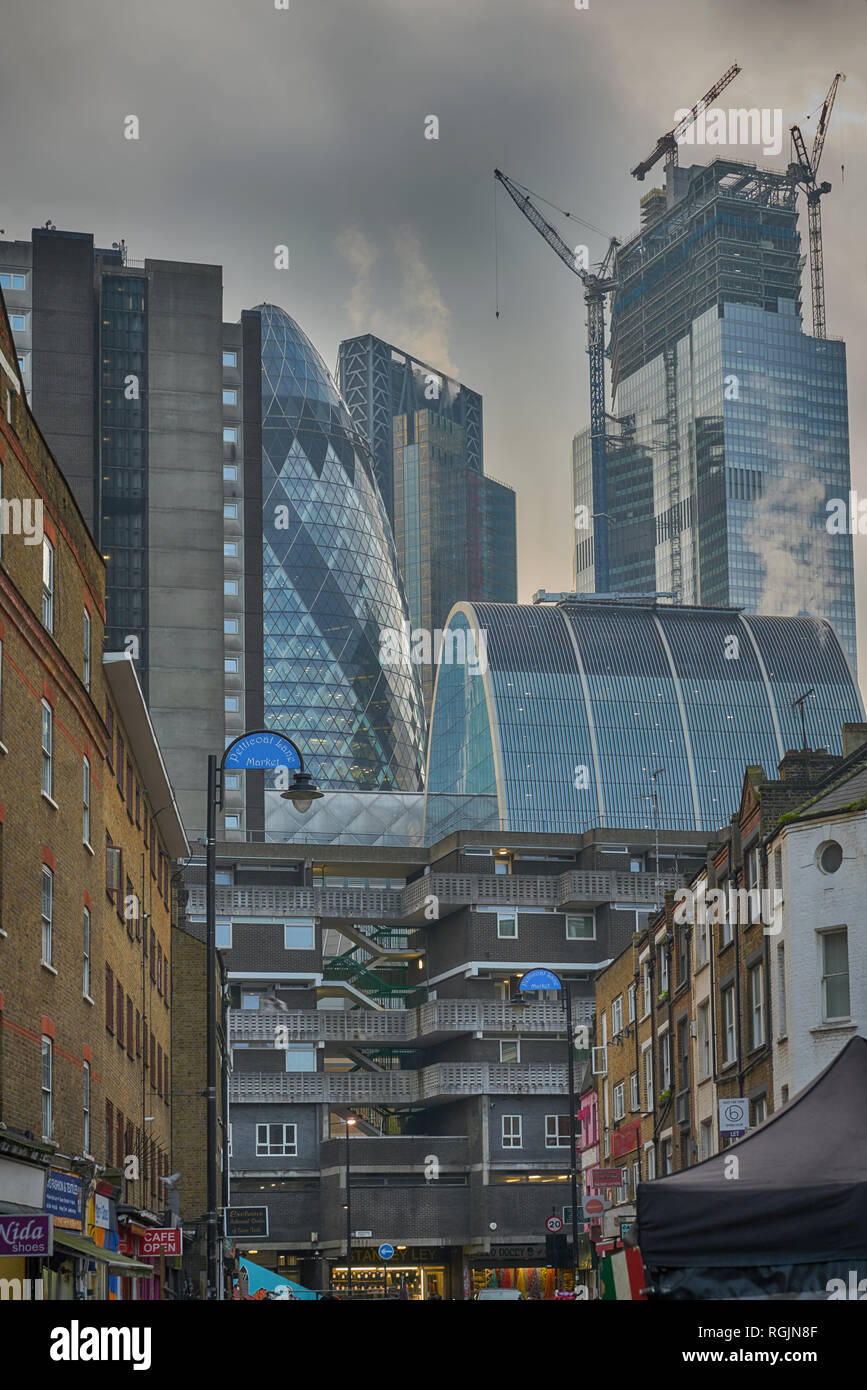 East End di Londra di architettura Foto Stock