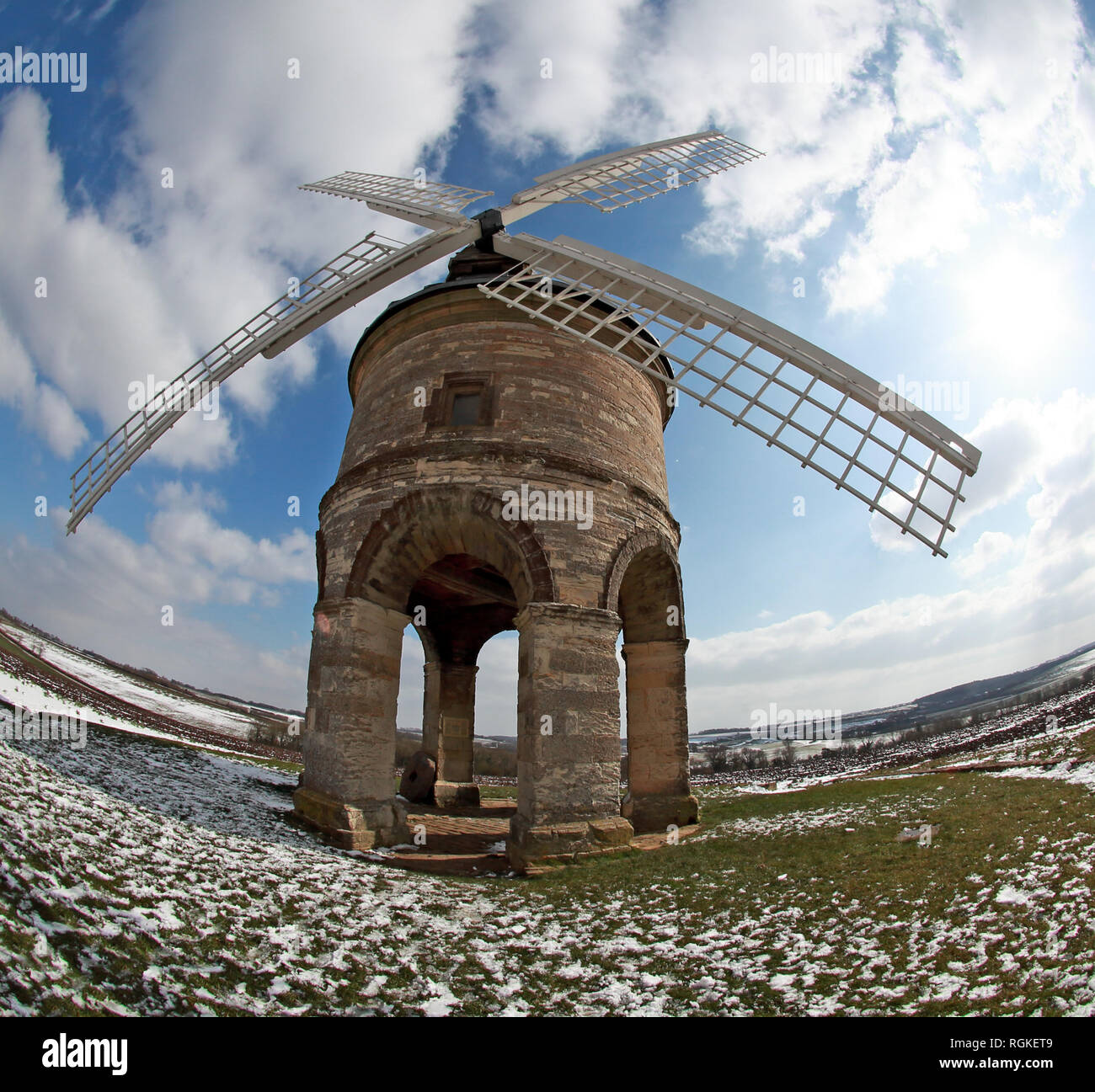 Chesterton Windmill Leamington Spa Warwickshire, Inghilterra, Regno Unito Foto Stock