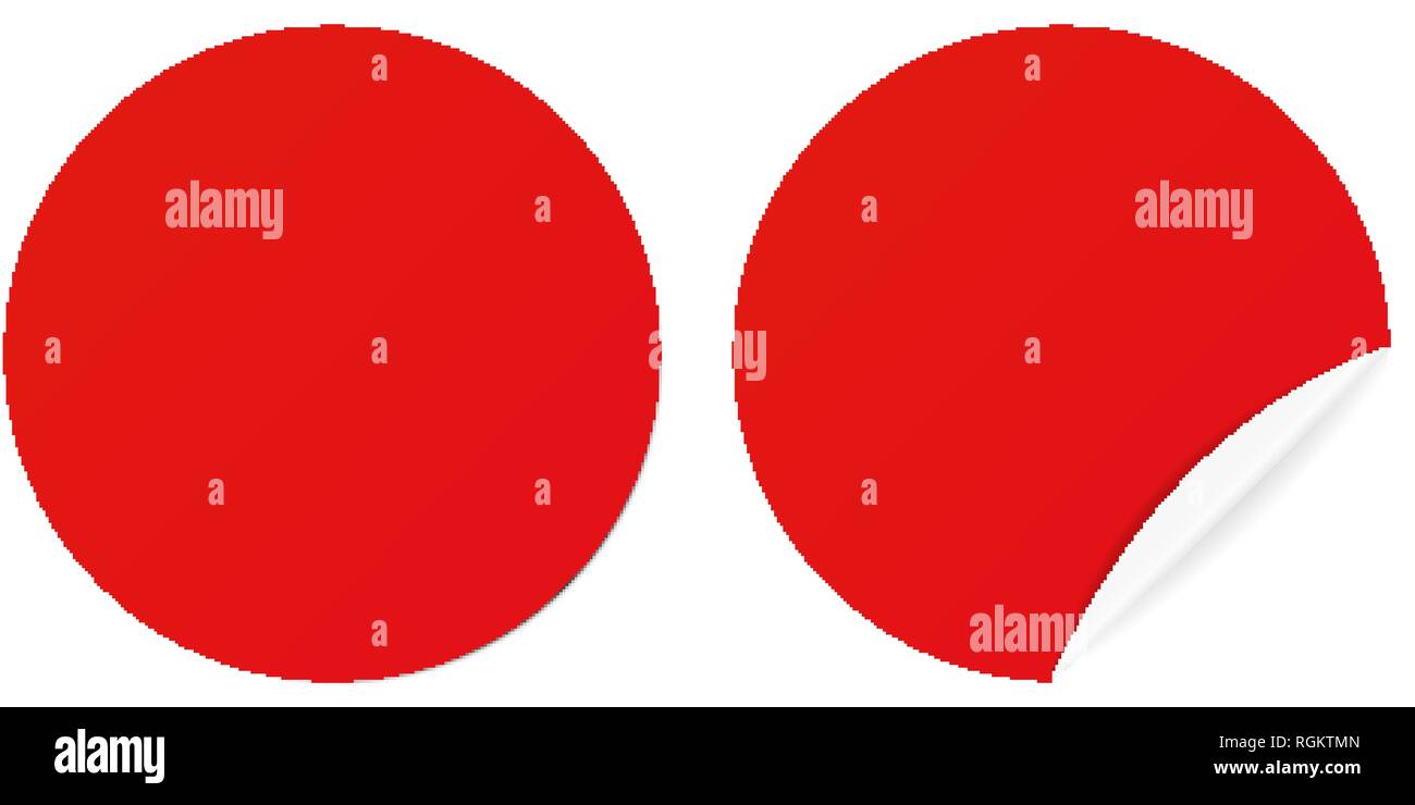 Lucido Rosso vendita tag etichetta - Etichetta con la copia in bianco lo spazio Illustrazione Vettoriale