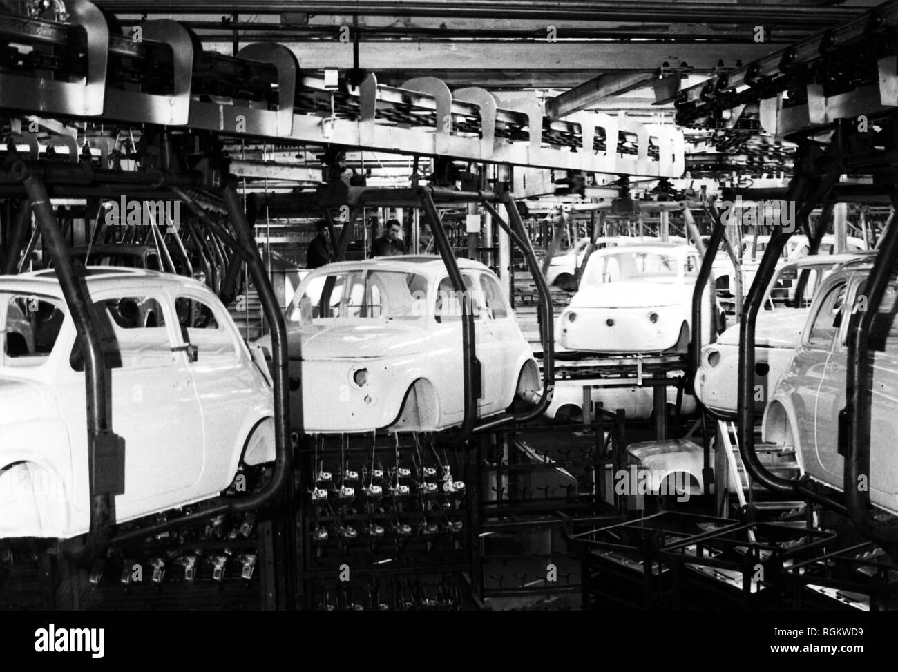I trasportatori della Fiat 500, ITALIA 1967 Foto Stock