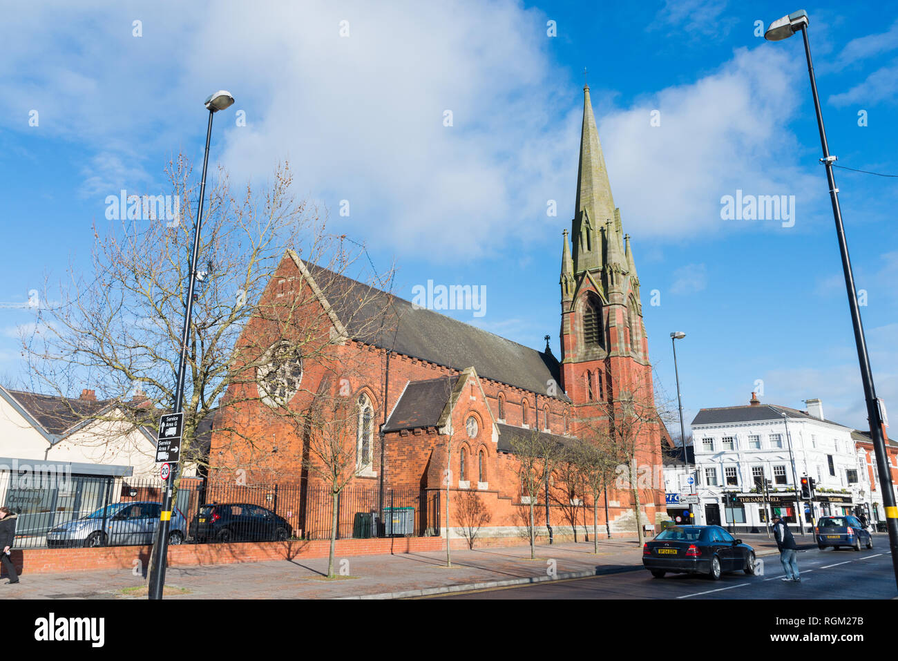 La chiesa cattolica di San Michele e i santi Angeli in St Michael Street, West Bromwich, West Midlands Foto Stock