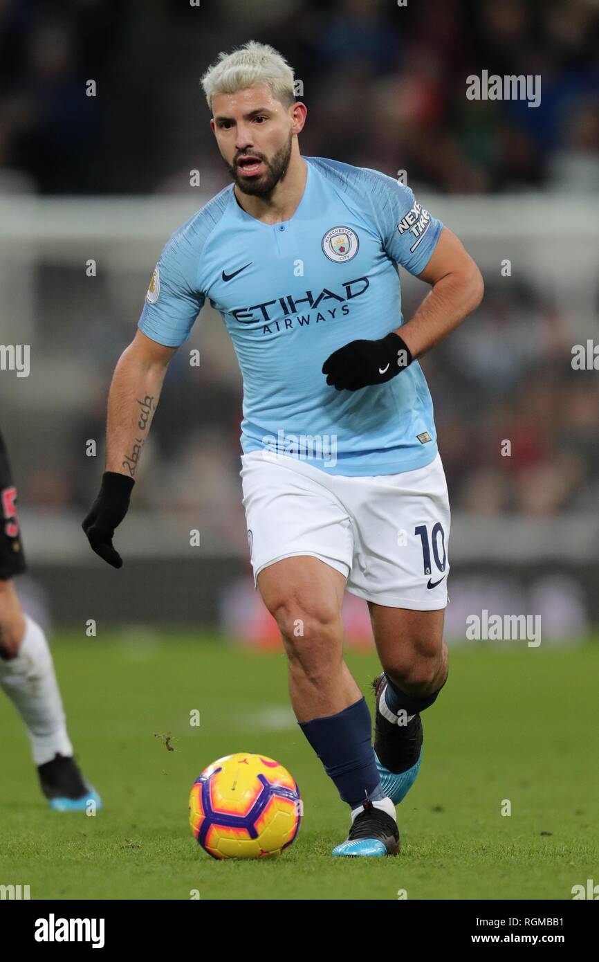 SERGIO AGUERO, Manchester City FC, 2019 Foto Stock