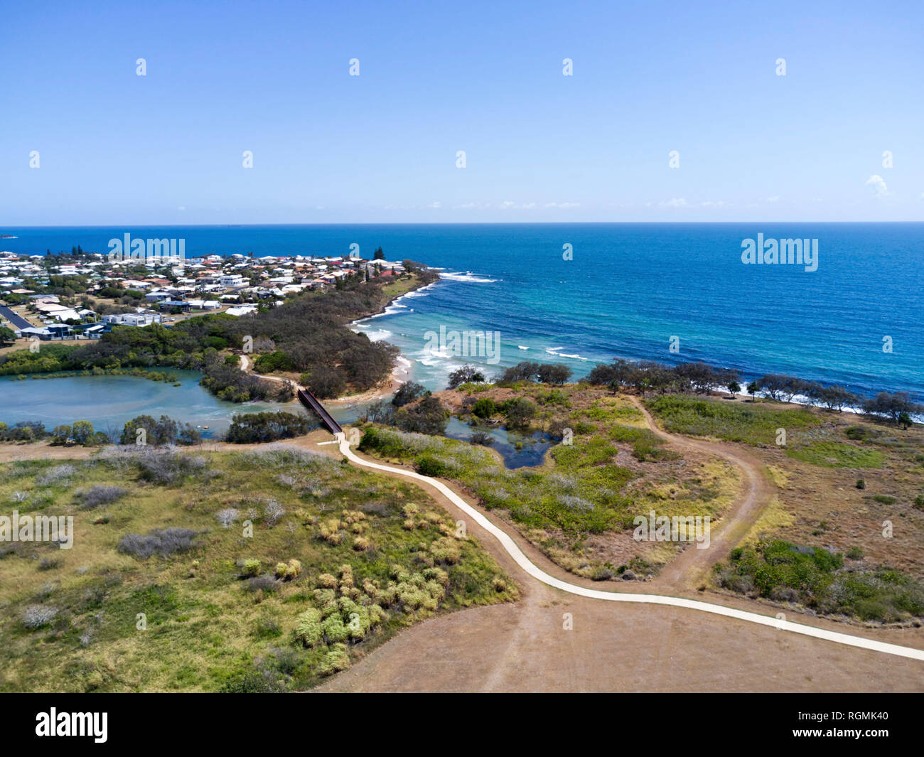 Antenna gamma fucile Creek nella comunità costiere del Queensland Bargara Australia Foto Stock