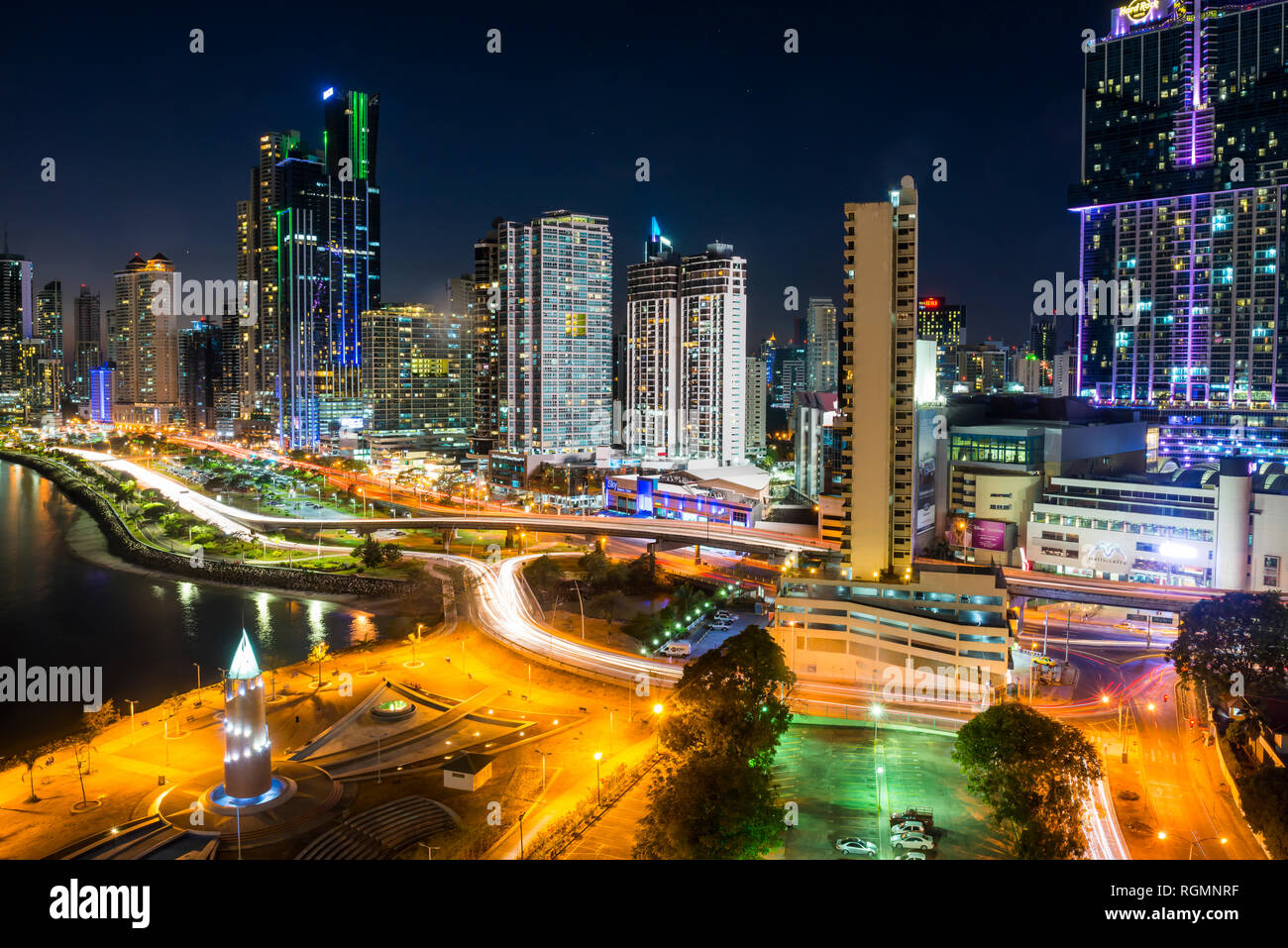 Panama, Panama City, skyline Foto Stock