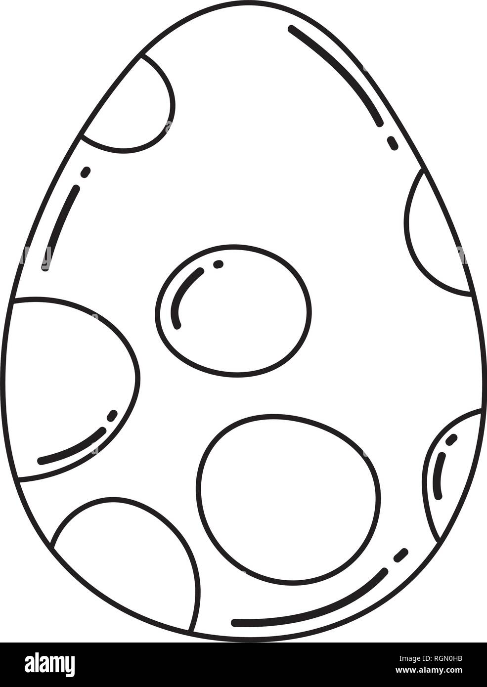 Uova di dinosauro icona isolato Illustrazione Vettoriale