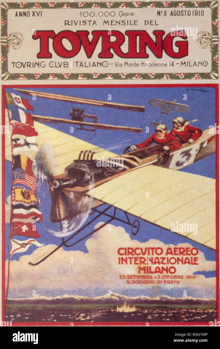 Touring club italiano rivista, 1910 Foto Stock