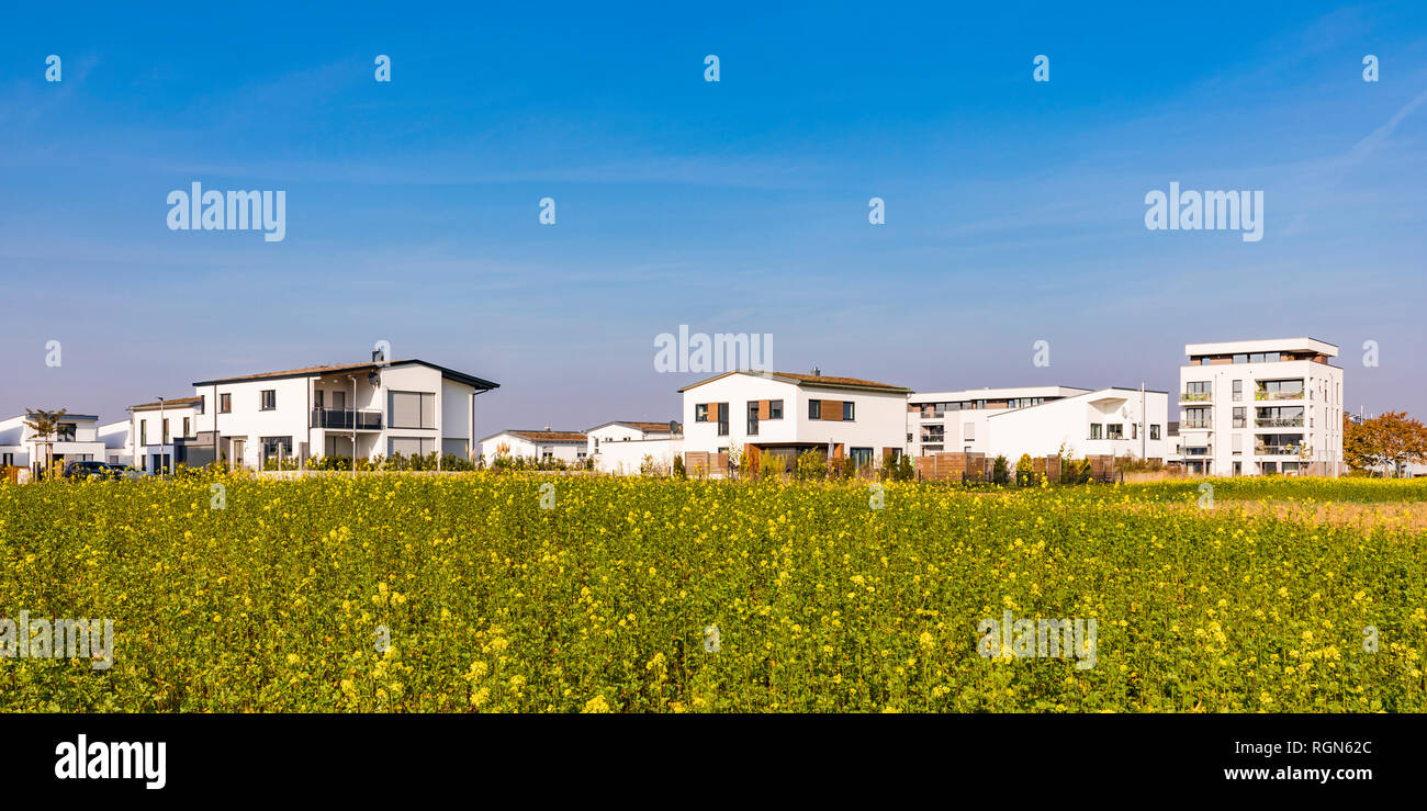 Germania Baden-Wuerttemberg, Sindelfingen, Darmsheim, area di sviluppo, moderne e multi-family house Foto Stock