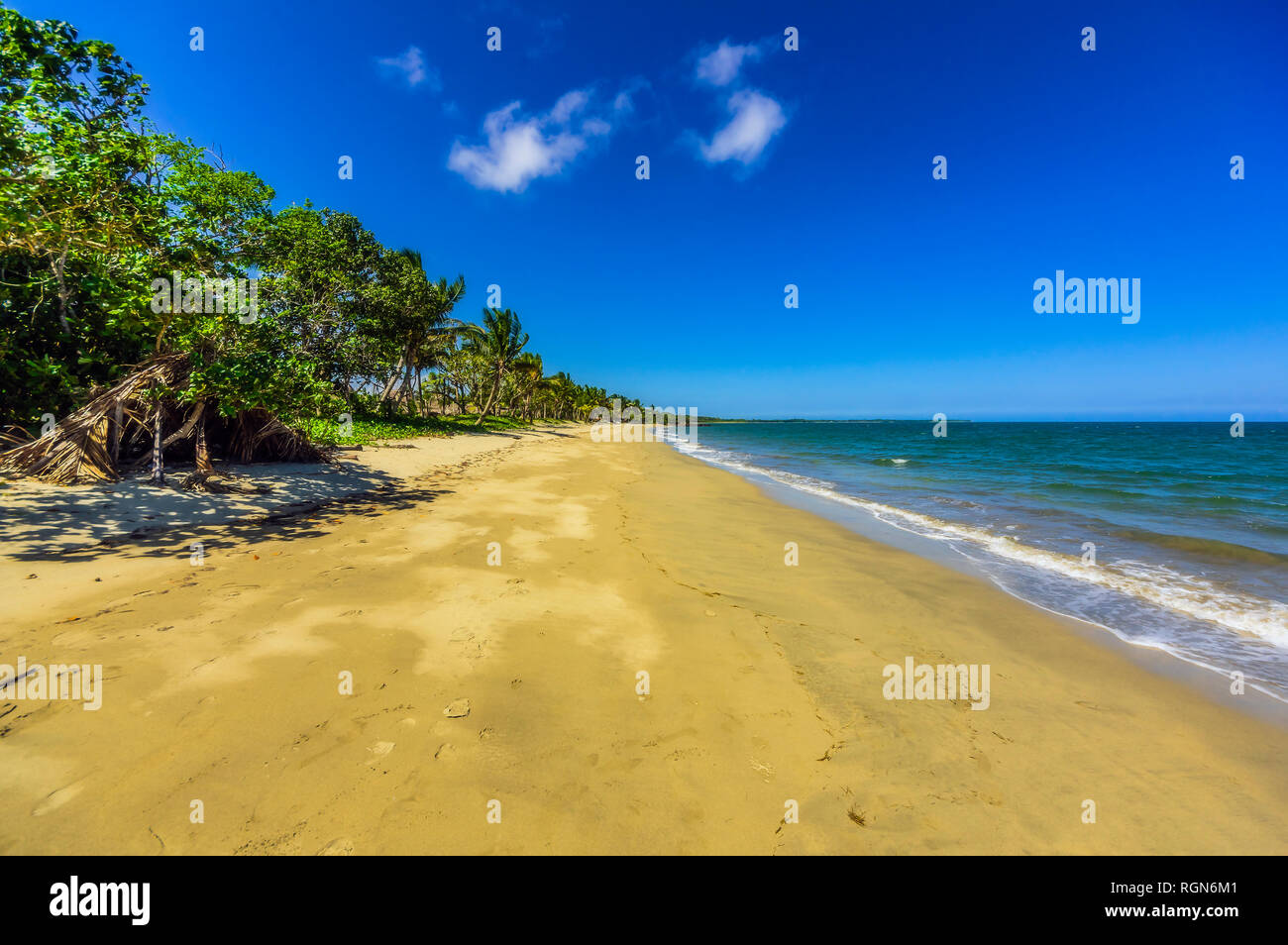 Isole Fiji, Viti Levu, Suva, spiaggia Foto Stock