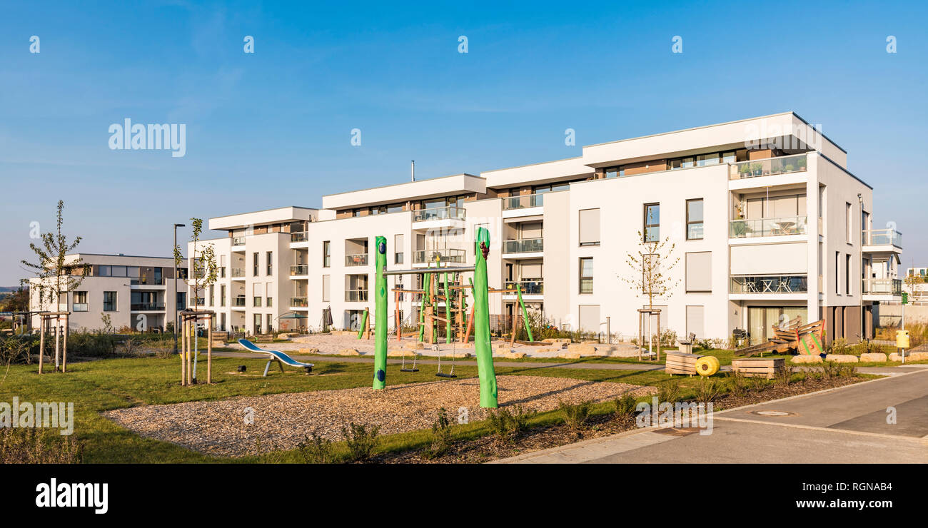 Germania Baden-Wuerttemberg, Sindelfingen, Darmsheim, area di sviluppo, moderne e multi-family house Foto Stock