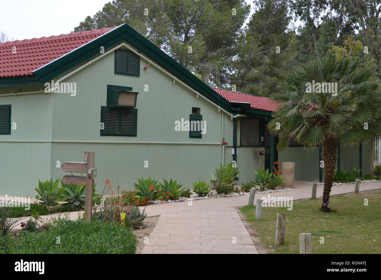 Sde Boker, casa di Ben Gurion. casa di riposo del Primo Ministro israeliano David Ben-Gurion e sua moglie Paola Foto Stock