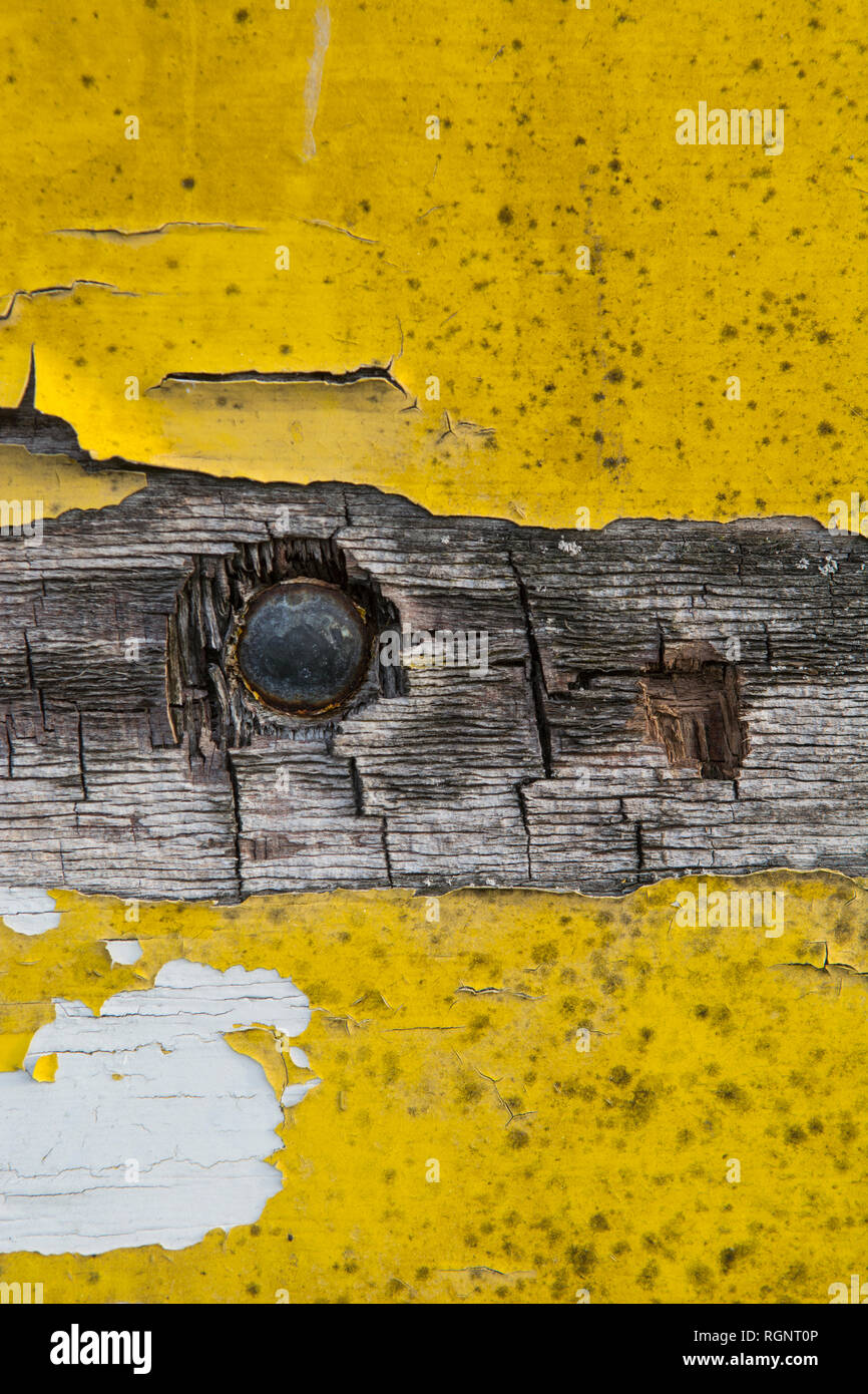 Grungy weathered texture di legno Foto Stock