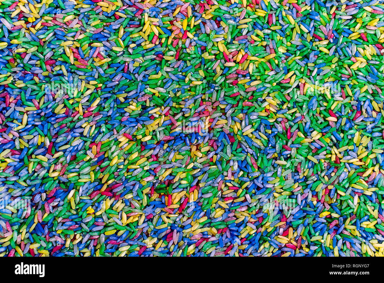 Cartoon riso arcobaleno Foto Stock