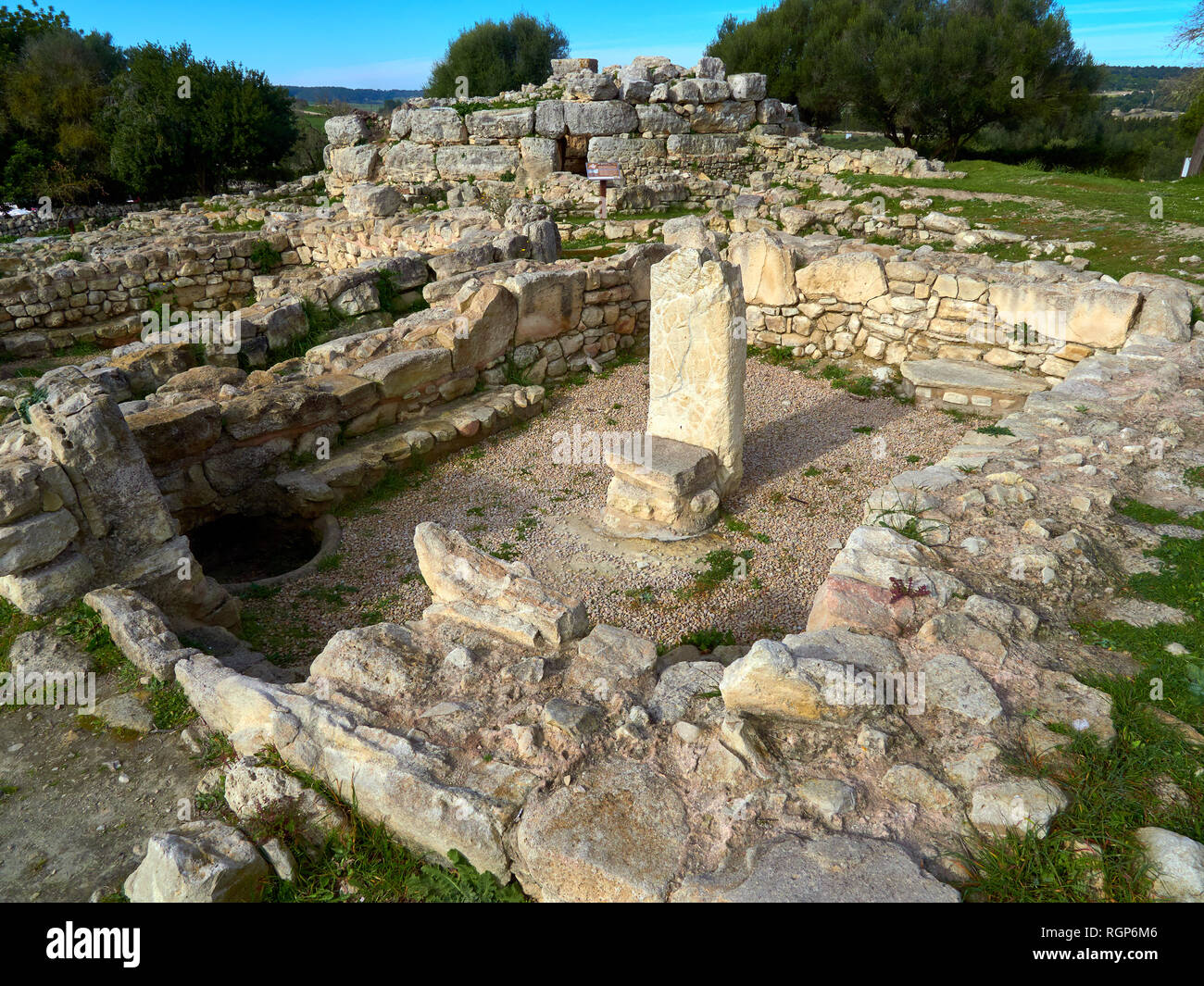 Sito archeologico figlio Fornes Foto Stock