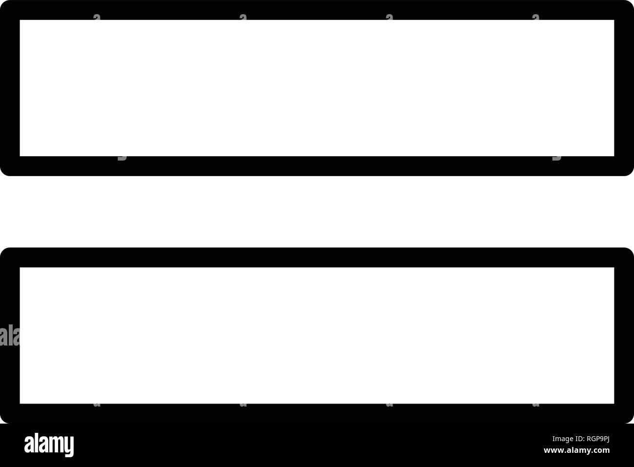 Uguale Al Vettore Icona Icona Segno Illustrazione Vettoriale Per Un Uso Personale E Uso Commerciale Look Pulito E Icona Alla Moda Immagine E Vettoriale Alamy