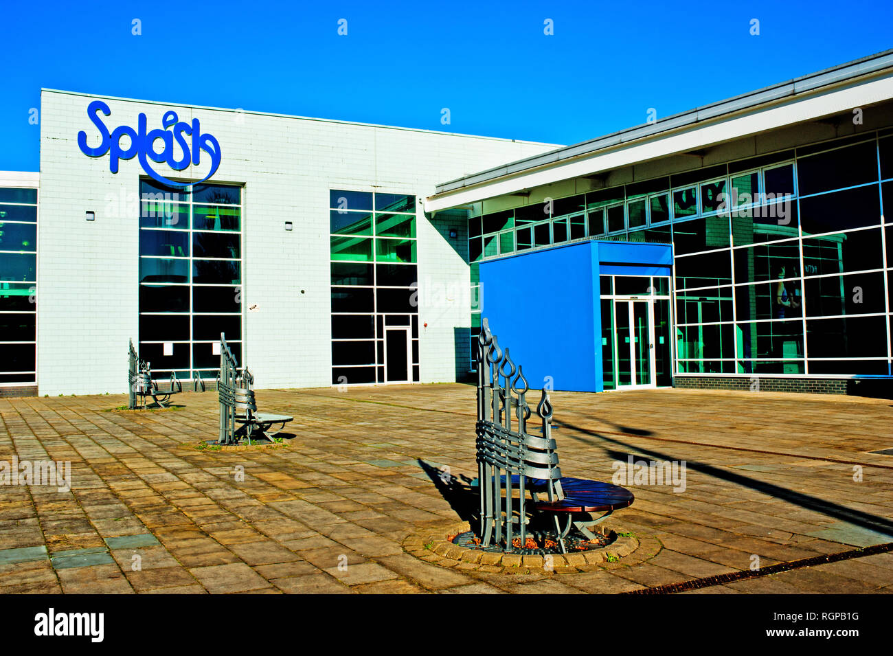 Splash centro nuoto, Church Road, Stockton on Tees, Cleveland, Inghilterra Foto Stock