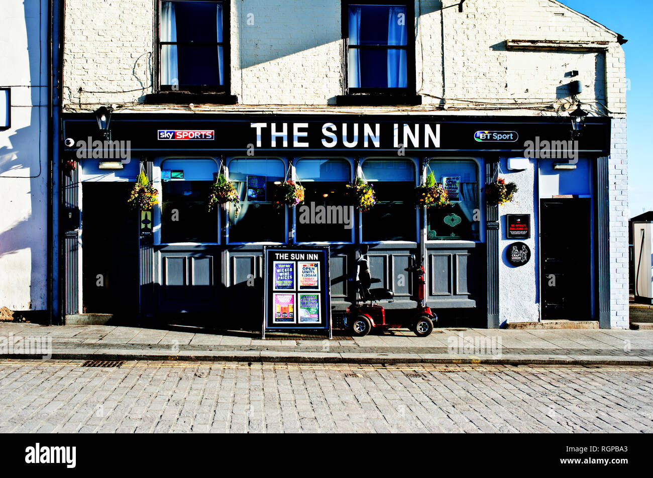 Sun Inn, Knowles Street, Stockton on Tees, Cleveland, Inghilterra Foto Stock