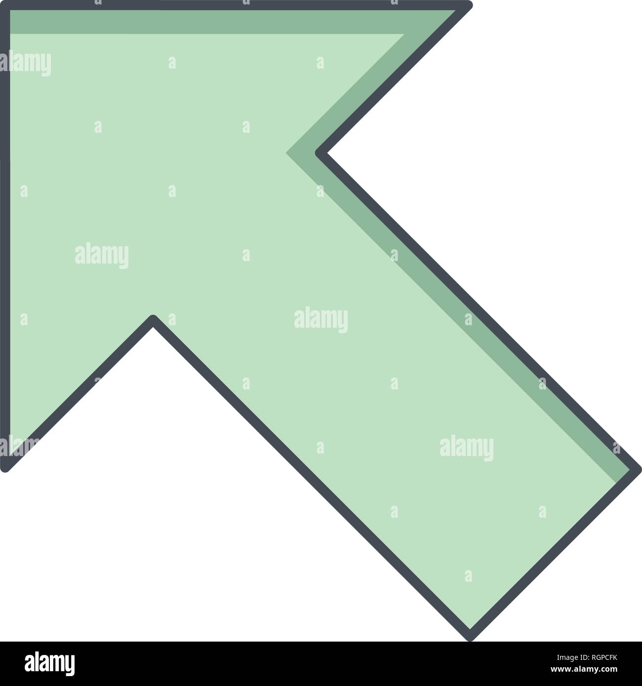 Sinistra in alto vettore segno Icona icona illustrazione vettoriale per un uso personale e uso commerciale... Look pulito e icona alla moda... Illustrazione Vettoriale