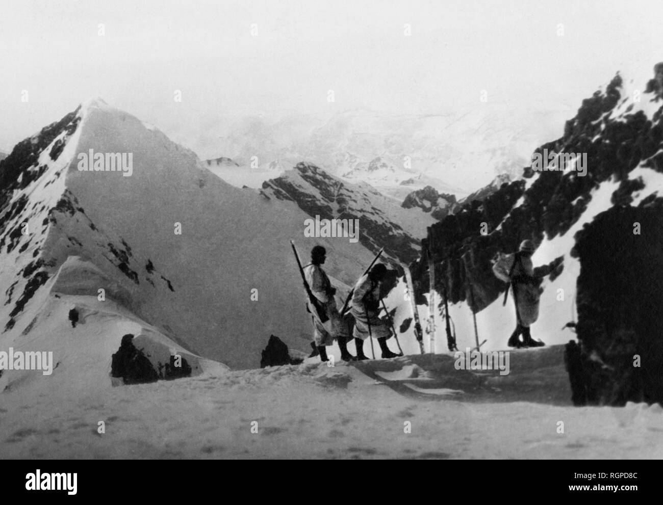 Hochforch rifugio alpino, bolzano, trentino alto-adige, italia 1915-18 Foto Stock