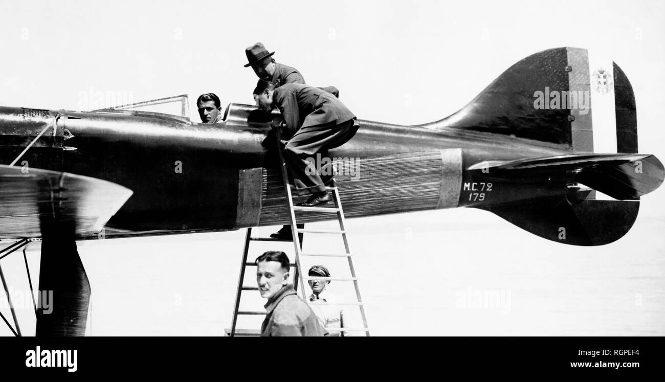 Degli aerei da caccia Macchi, 1937 Foto Stock