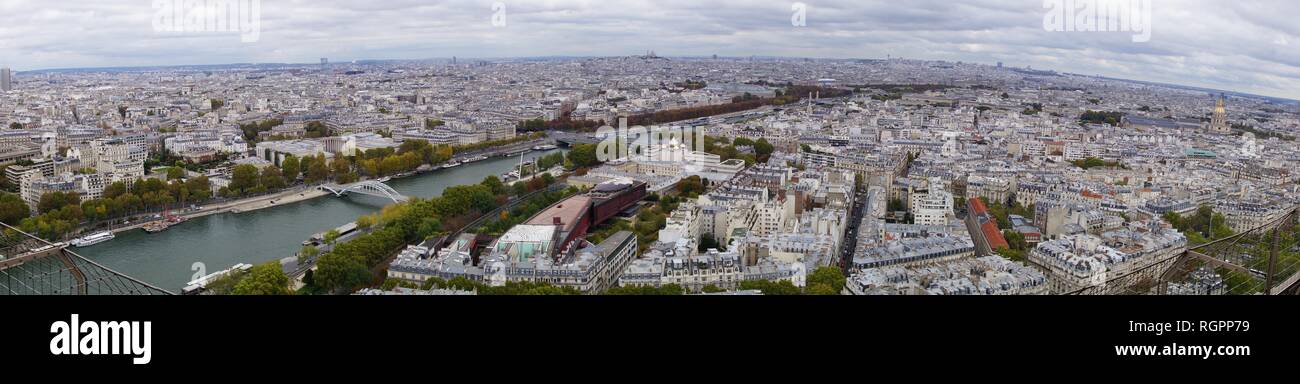 Vista dalla Torre Eiffel Foto Stock