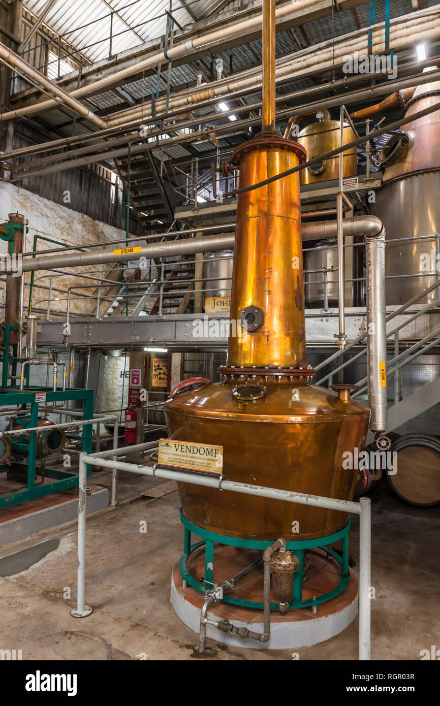 Saint Lucia Distillers, fabbrica di rum ancora. Foto Stock