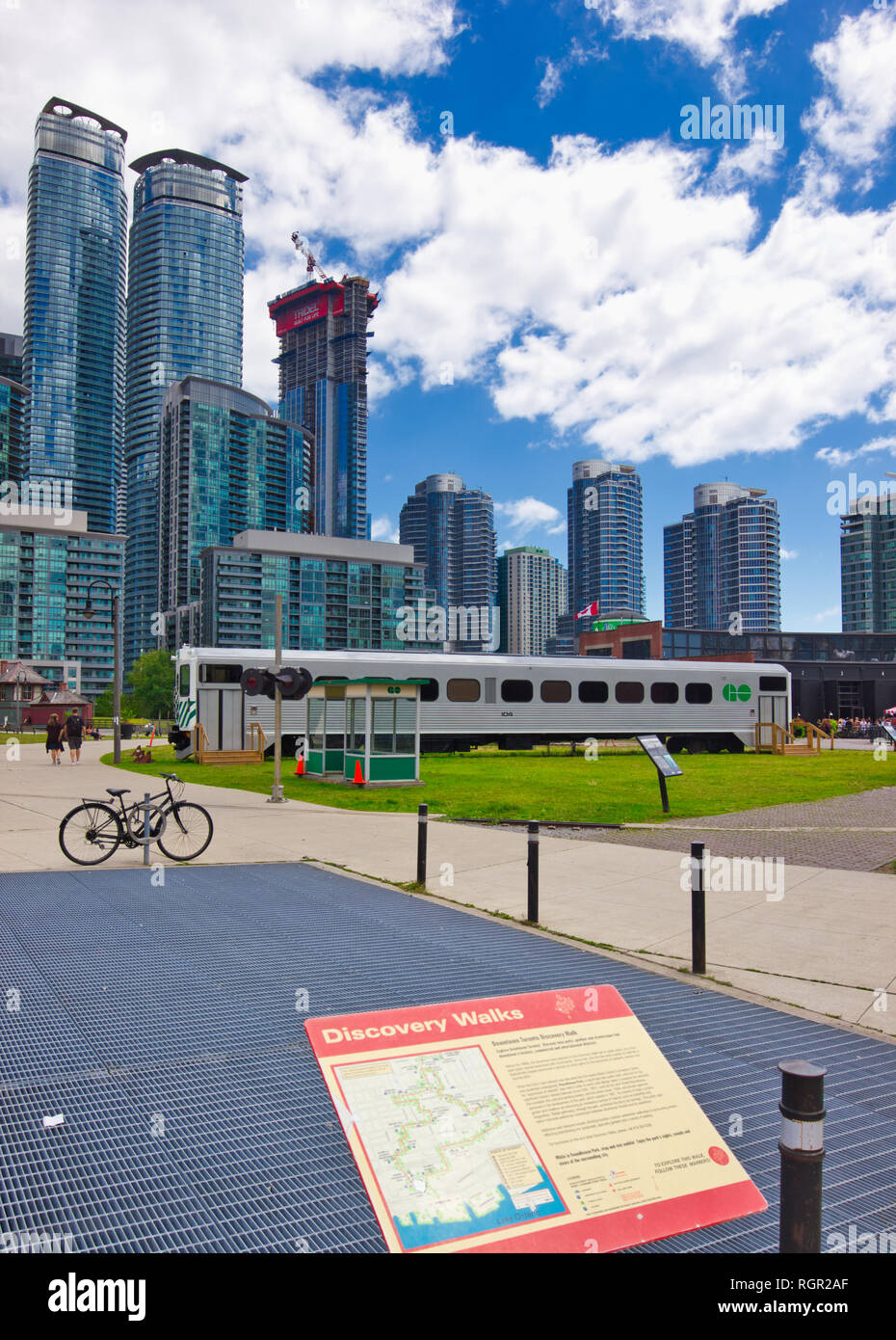 Toronto Railway Museum, Roundhouse Park, Toronto, Ontario, Canada Foto Stock