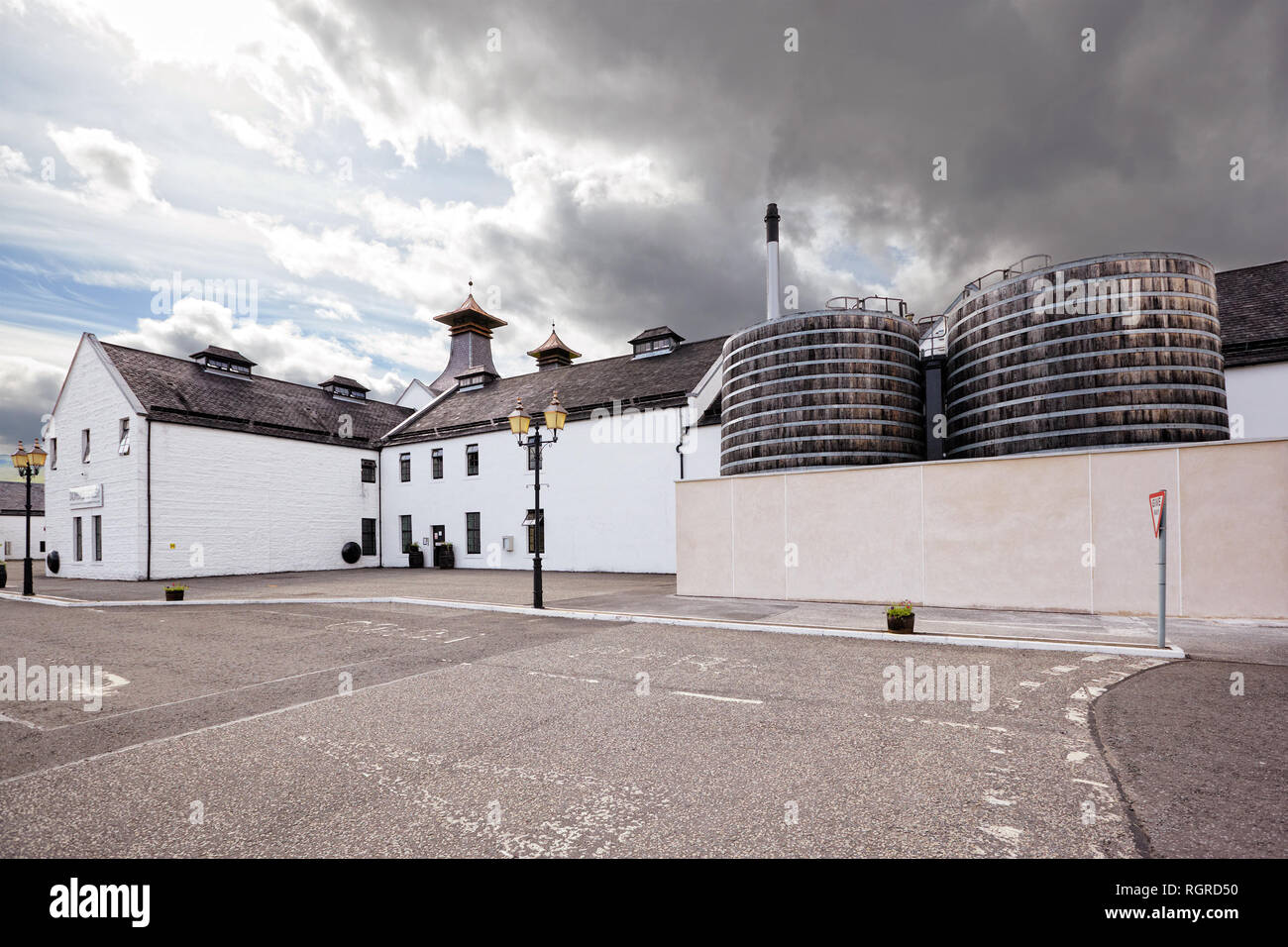 Dalwhinnie distillery, Scozia Foto Stock