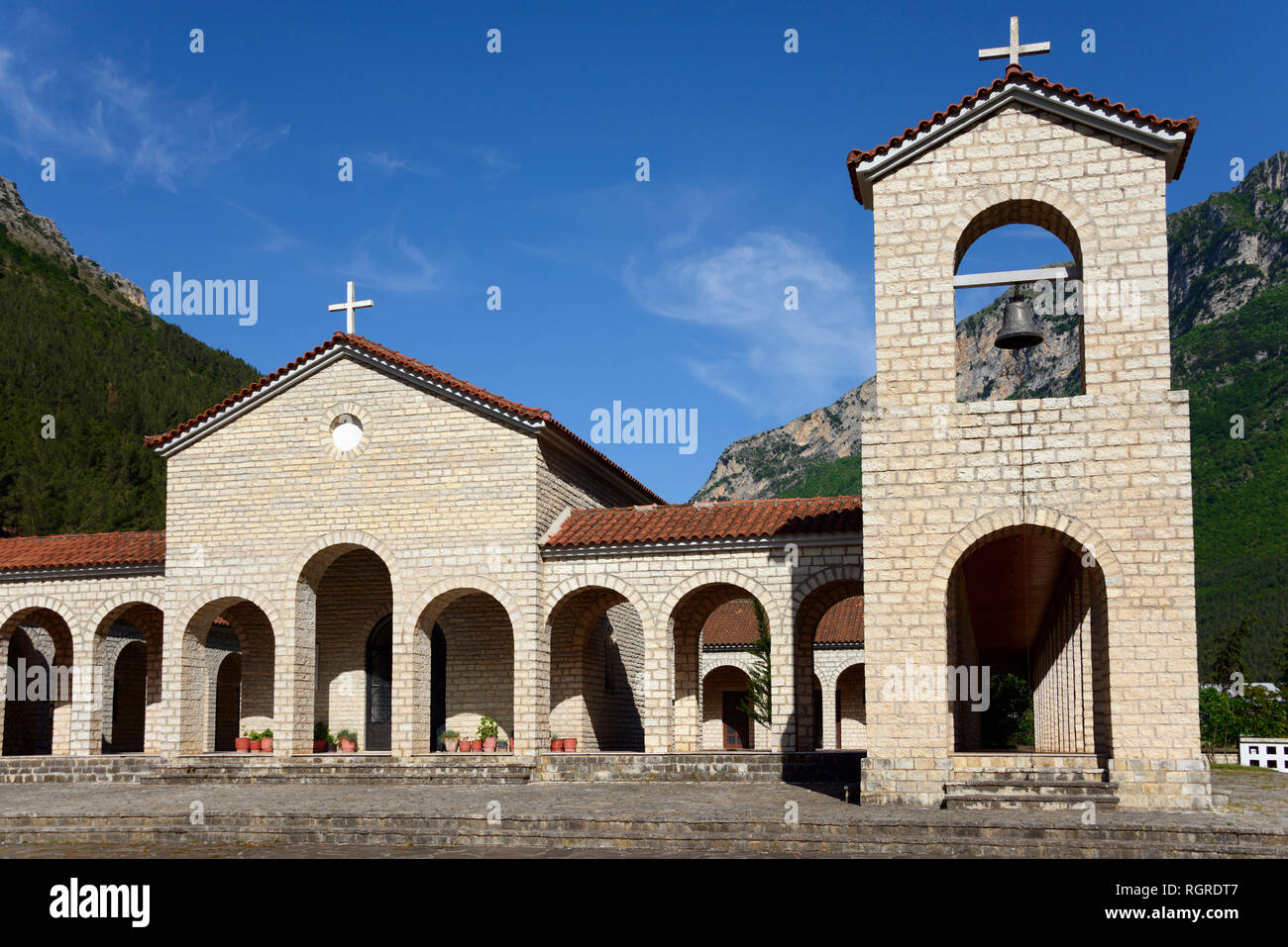 Monastero Ortodosso complessa, Gryka e Kelcyres, Albania Foto Stock