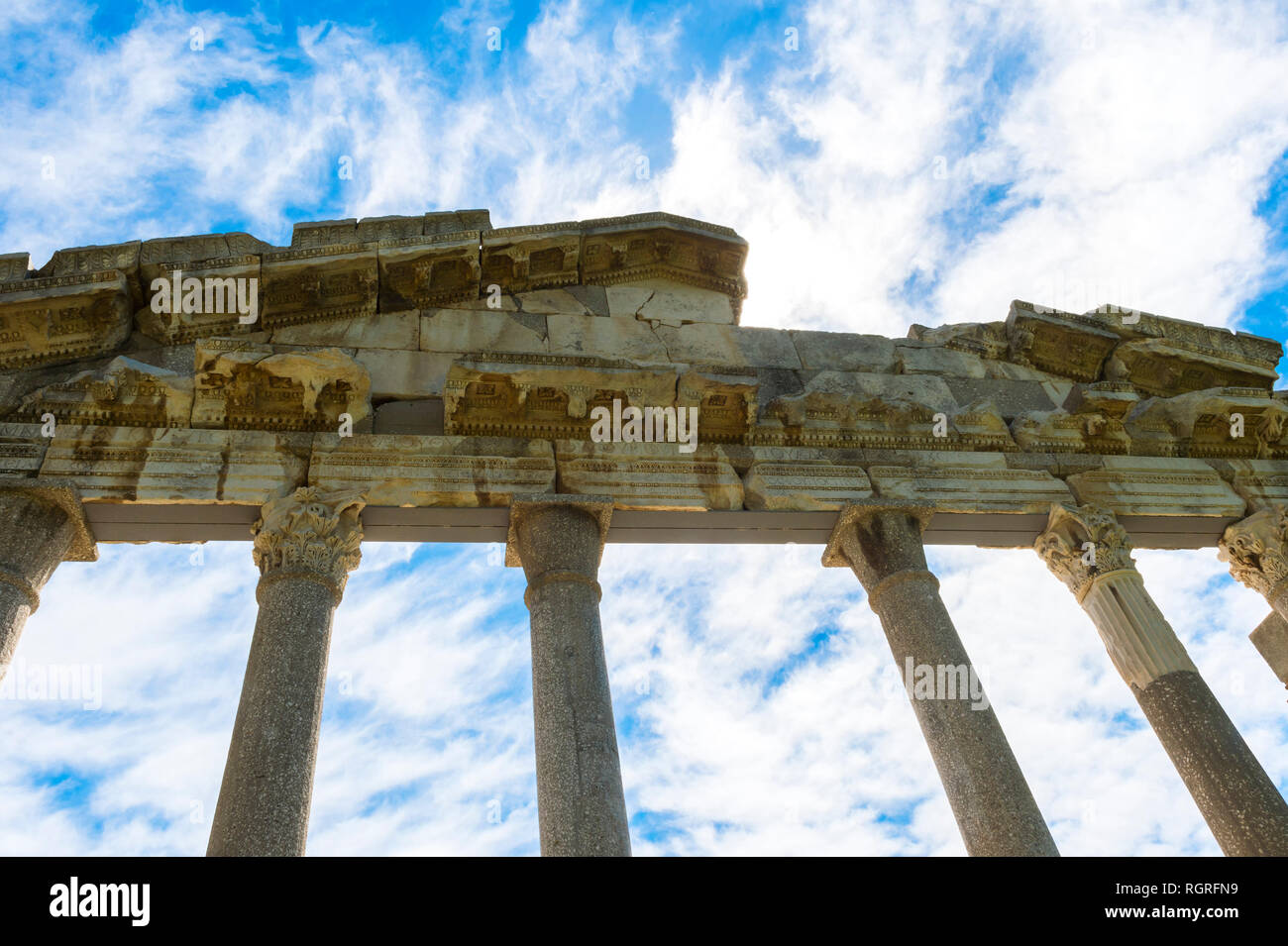 Agonothetes o Bouleuterion monumento, Apollonia parco archeologico, Pojani Village, Illyria, Albania Foto Stock