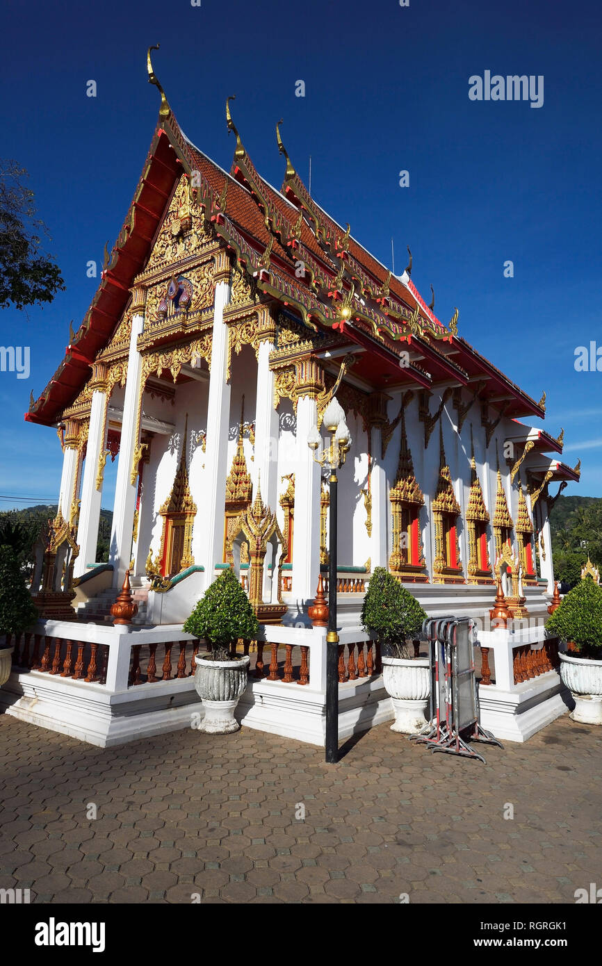 Wat Chalong, Tempel auf Phuket, Tailandia Foto Stock