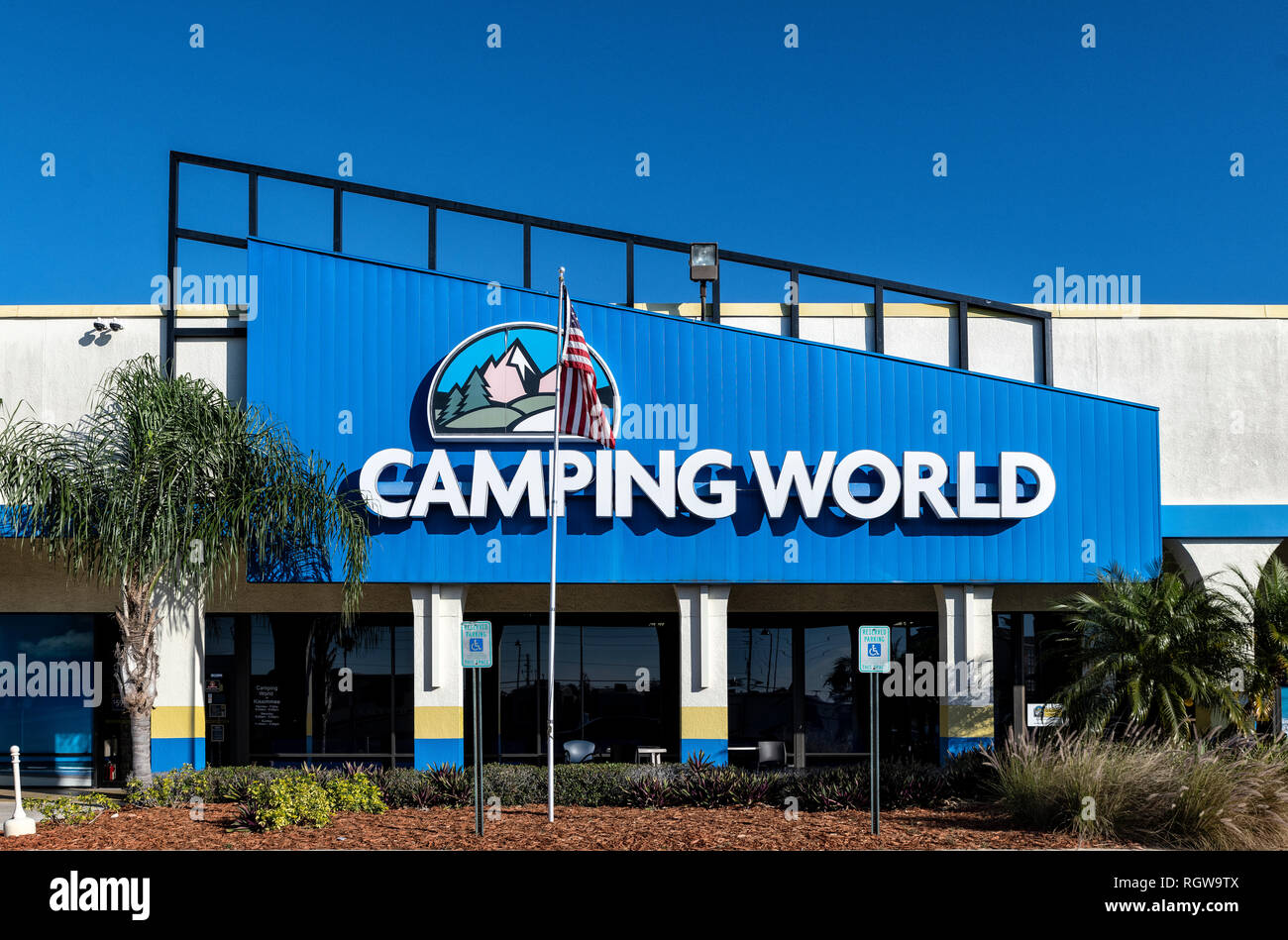 Camping World concessionaria RV in Kissimmee, Flotida, STATI UNITI D'AMERICA. Foto Stock