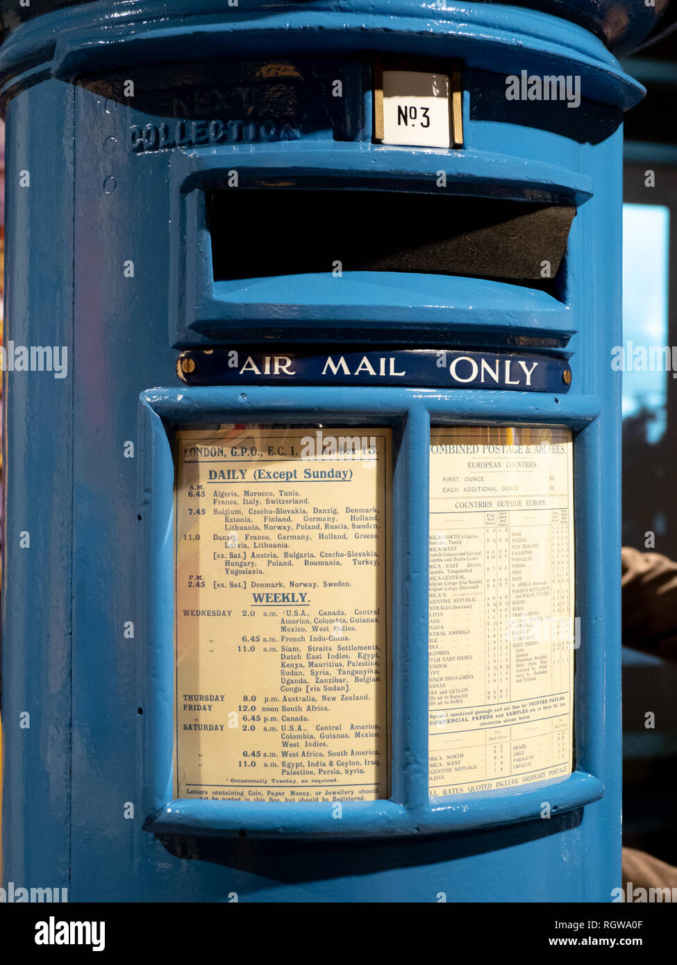 Il Museo postale Londra Royal Mail Sightseeing History Foto Stock