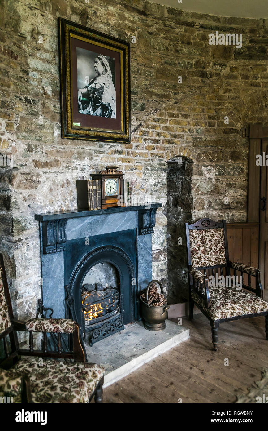 Camino e surround, ufficio del governatore Cork City Gaol, Cork, Irlanda. Foto Stock