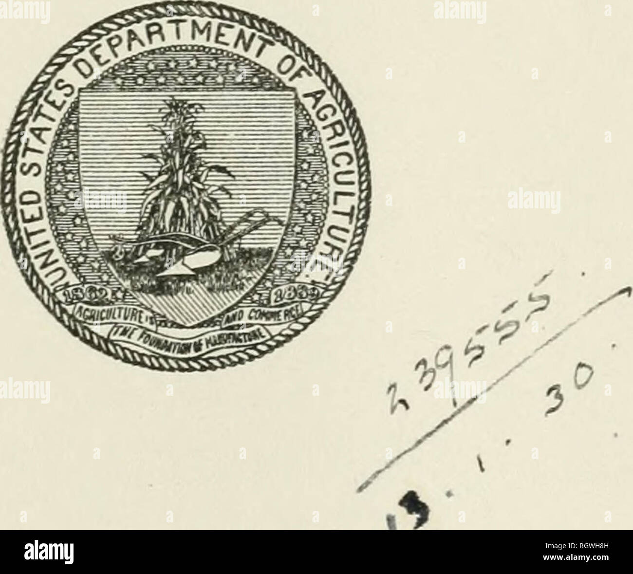 . Bollettino. 1901-13. Agricoltura; l'agricoltura. U. S. Dipartimento di Agricoltura. Ufficio di presidenza DI IMPIANTISTICA INDUSTRIALE-bollettino n° 230. B. T. GALLOWAY, Capo dell Ufficio di presidenza. Il coefficiente di avvizzimento per differenti tipi di piante e la sua determinazione indiretta. LYMAN J. BRIGGS, fisico responsabile delle indagini FISICHE E H. L. SHANTZ, fisiologo, alcali e resistenti alla siccità e di allevamento vegetale indagini. Pubblicato il 3 febbraio 1912.. WASHINGTON: governo ufficio stampa. 1012.. Si prega di notare che queste immagini vengono estratte dalla pagina sottoposta a scansione di immagini che possono essere state migliorate digitalmente per la leggibilità - la colorazione di un Foto Stock