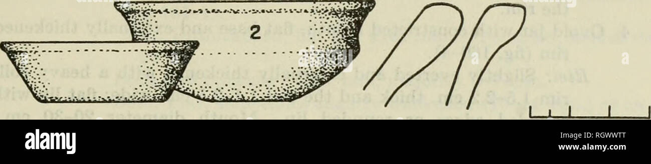 . Bollettino. Etnologia. II 0 4 8 12 cm nave Scala. 0 1 2 3 cm Cerchio scala. Si prega di notare che queste immagini vengono estratte dalla pagina sottoposta a scansione di immagini che possono essere state migliorate digitalmente per la leggibilità - Colorazione e aspetto di queste illustrazioni potrebbero non perfettamente assomigliano al lavoro originale. Smithsonian Institution. Ufficio di presidenza di Etnologia americana. Washington : G. P. O. Foto Stock