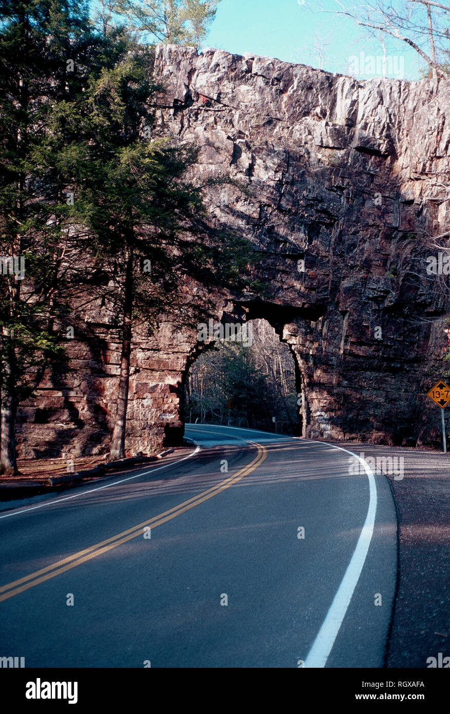 Più breve tunnel ferroviari,Jefferson National Forest,Virginia Foto Stock