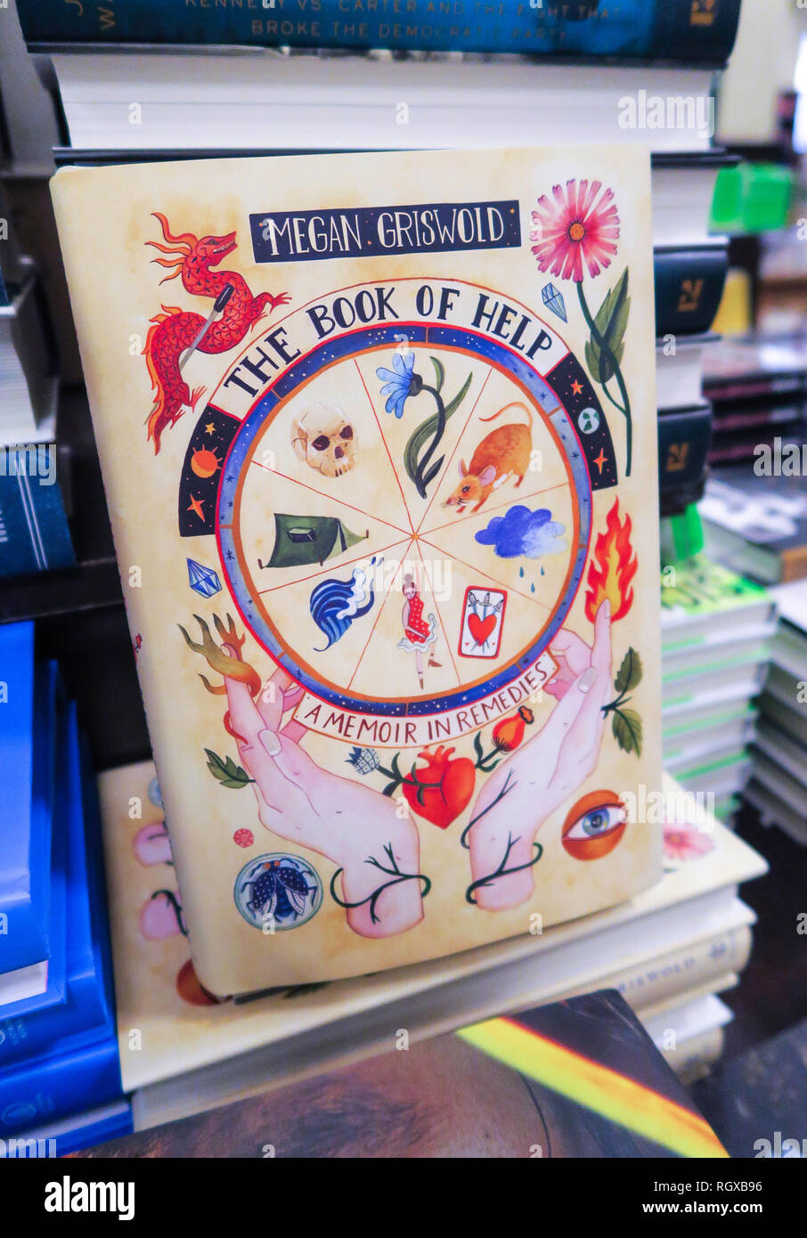 Barnes & Noble librai Prenota Display, NYC, STATI UNITI D'AMERICA Foto Stock