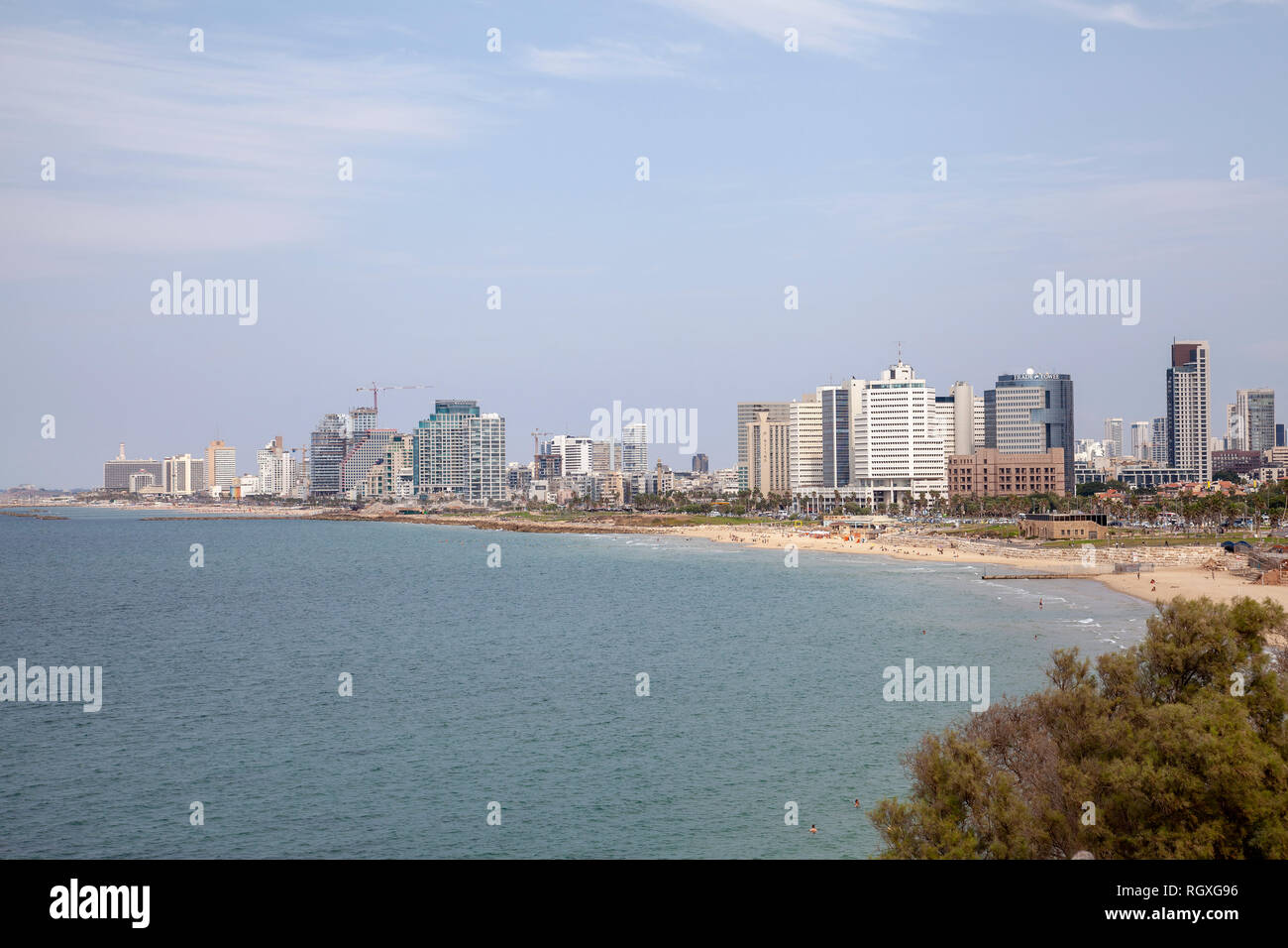Tel Aviv City - Bay e spiagge - Israele Foto Stock