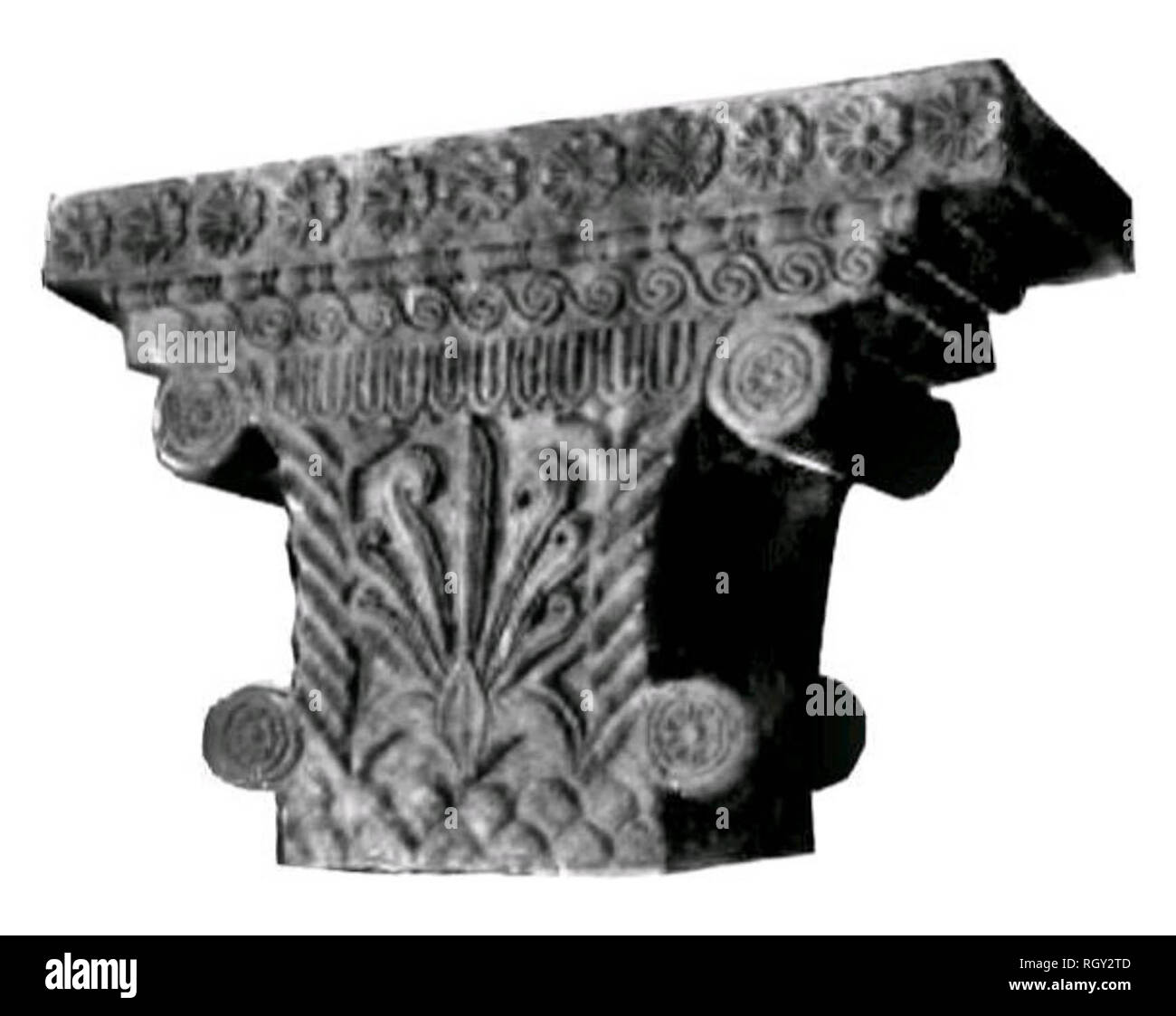 Mauryan capital (capitale Pataliputra) 4th-3a c. BCE Foto Stock